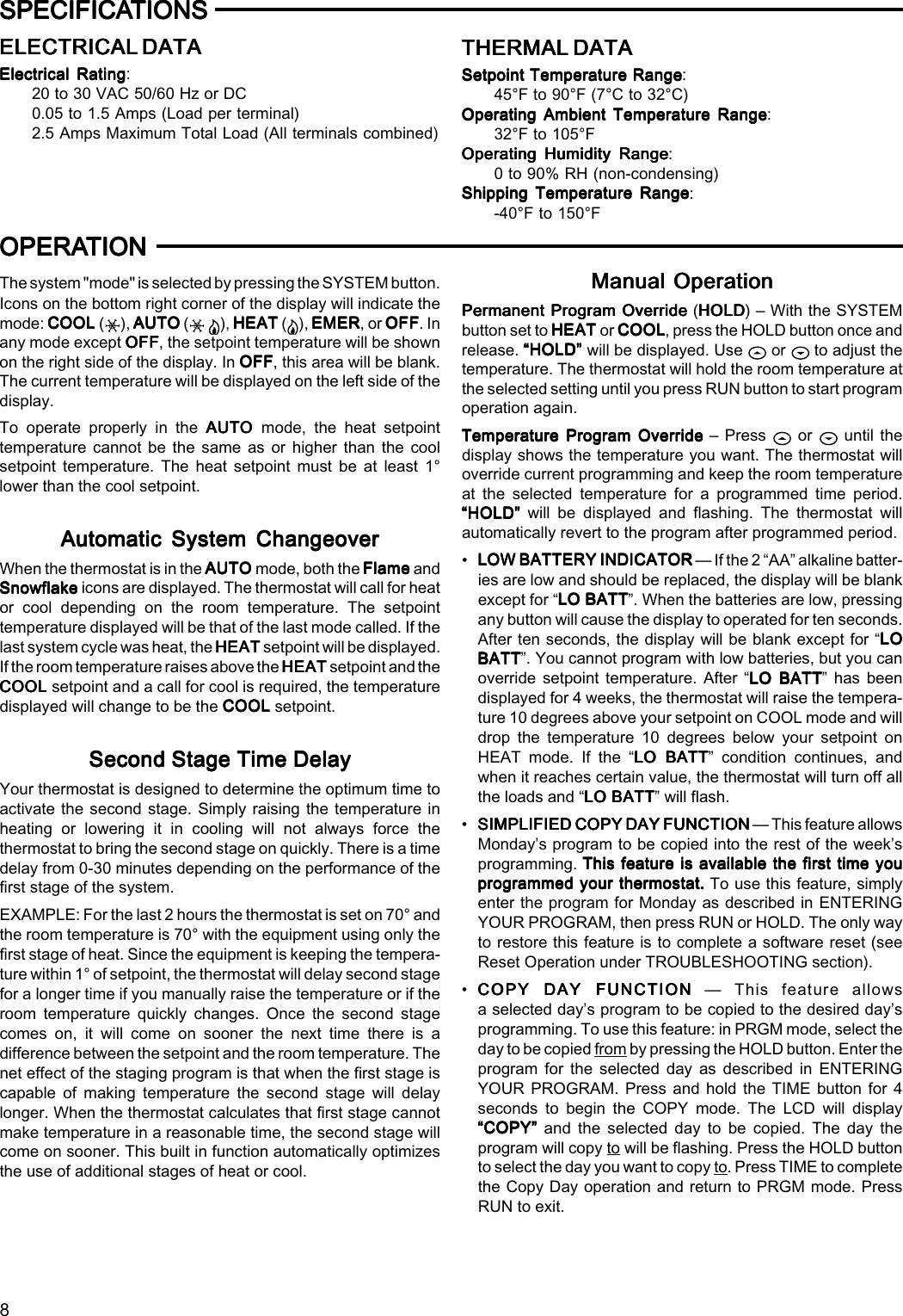 Page 8 of 12 - White-Rodgers White-Rodgers-1F85-277-Instruction-Manual- ManualsLib - Makes It Easy To Find Manuals Online!  White-rodgers-1f85-277-instruction-manual