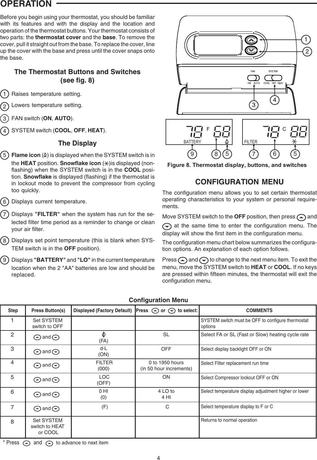 Page 4 of 12 - White-Rodgers White-Rodgers-1F86-344-White-Rodgers-80-Series-Non-Programmable-Single-Stage-Thermostat-Installation-And-Operation-Instructions- 1F86-344_37-6585B.pmd  White-rodgers-1f86-344-white-rodgers-80-series-non-programmable-single-stage-thermostat-installation-and-operation-instructions