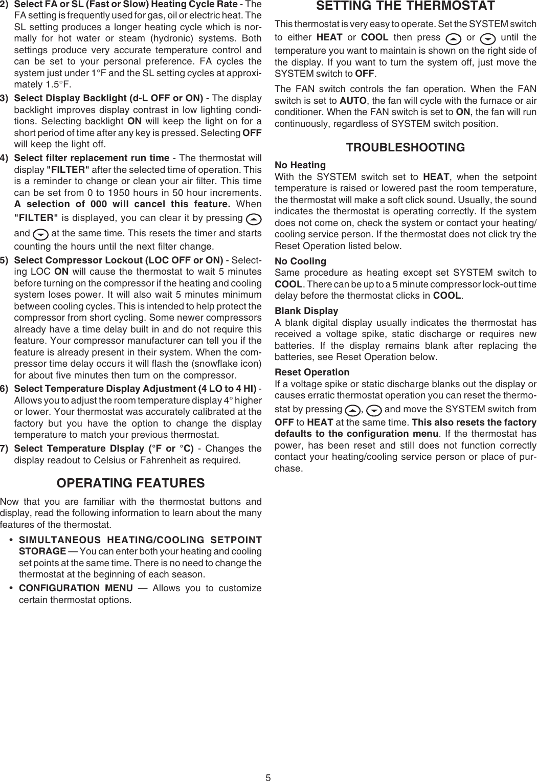 Page 5 of 12 - White-Rodgers White-Rodgers-1F86-344-White-Rodgers-80-Series-Non-Programmable-Single-Stage-Thermostat-Installation-And-Operation-Instructions- 1F86-344_37-6585B.pmd  White-rodgers-1f86-344-white-rodgers-80-series-non-programmable-single-stage-thermostat-installation-and-operation-instructions