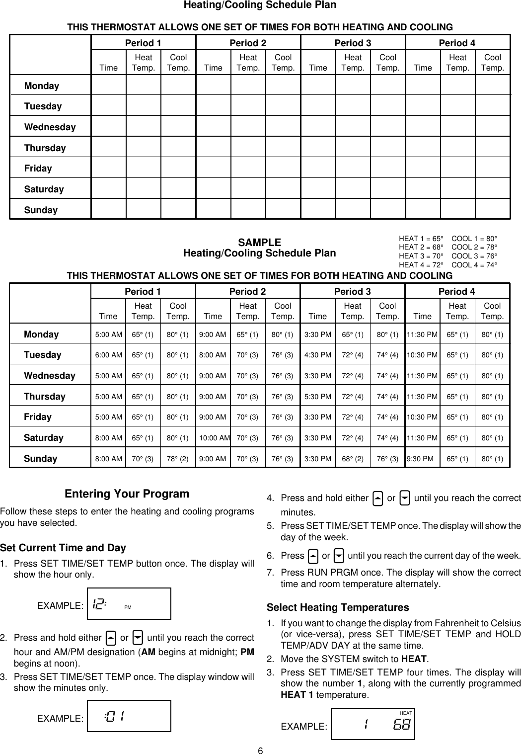 Page 6 of 8 - White-Rodgers White-Rodgers-1F87-51-Operating-Instructions- 1F87-51 (37-5323E)  White-rodgers-1f87-51-operating-instructions