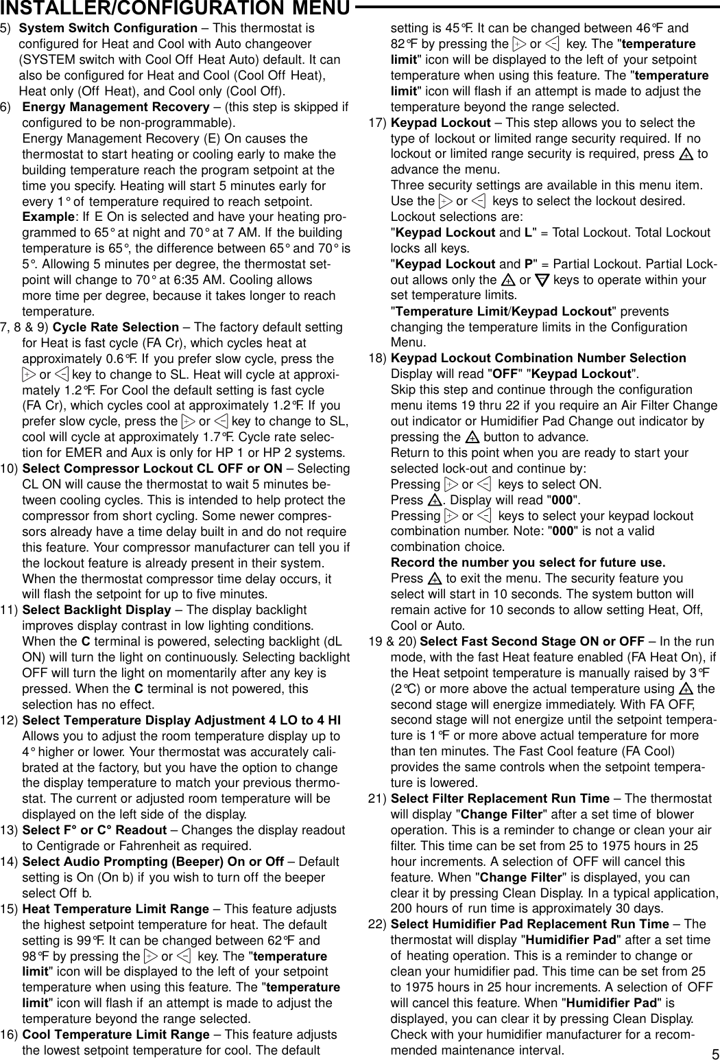 Page 5 of 8 - White-Rodgers White-Rodgers-1F95-1271-Operating-Instructions- 37-6426  White-rodgers-1f95-1271-operating-instructions