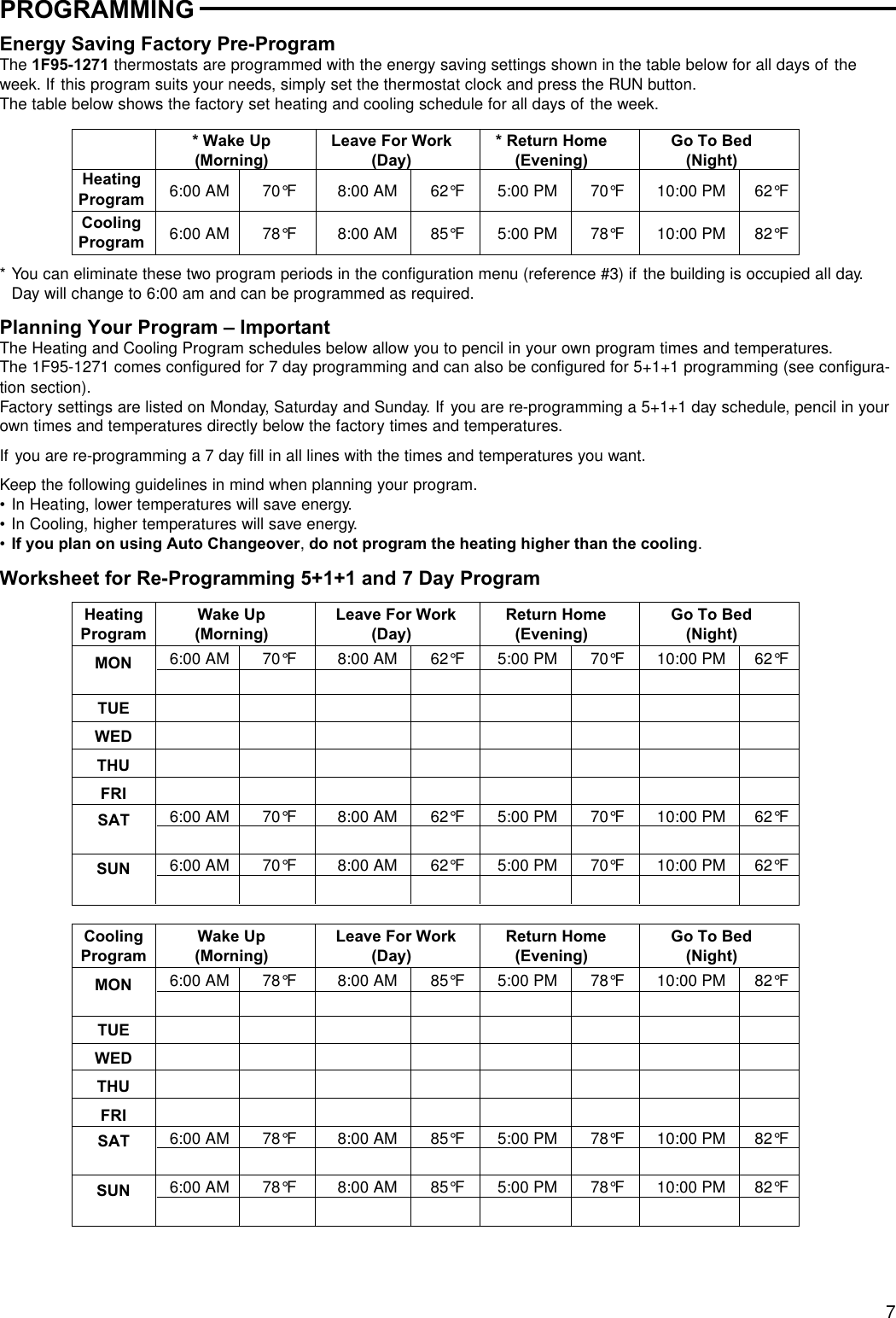 Page 7 of 8 - White-Rodgers White-Rodgers-1F95-1271-Operating-Instructions- 37-6426  White-rodgers-1f95-1271-operating-instructions