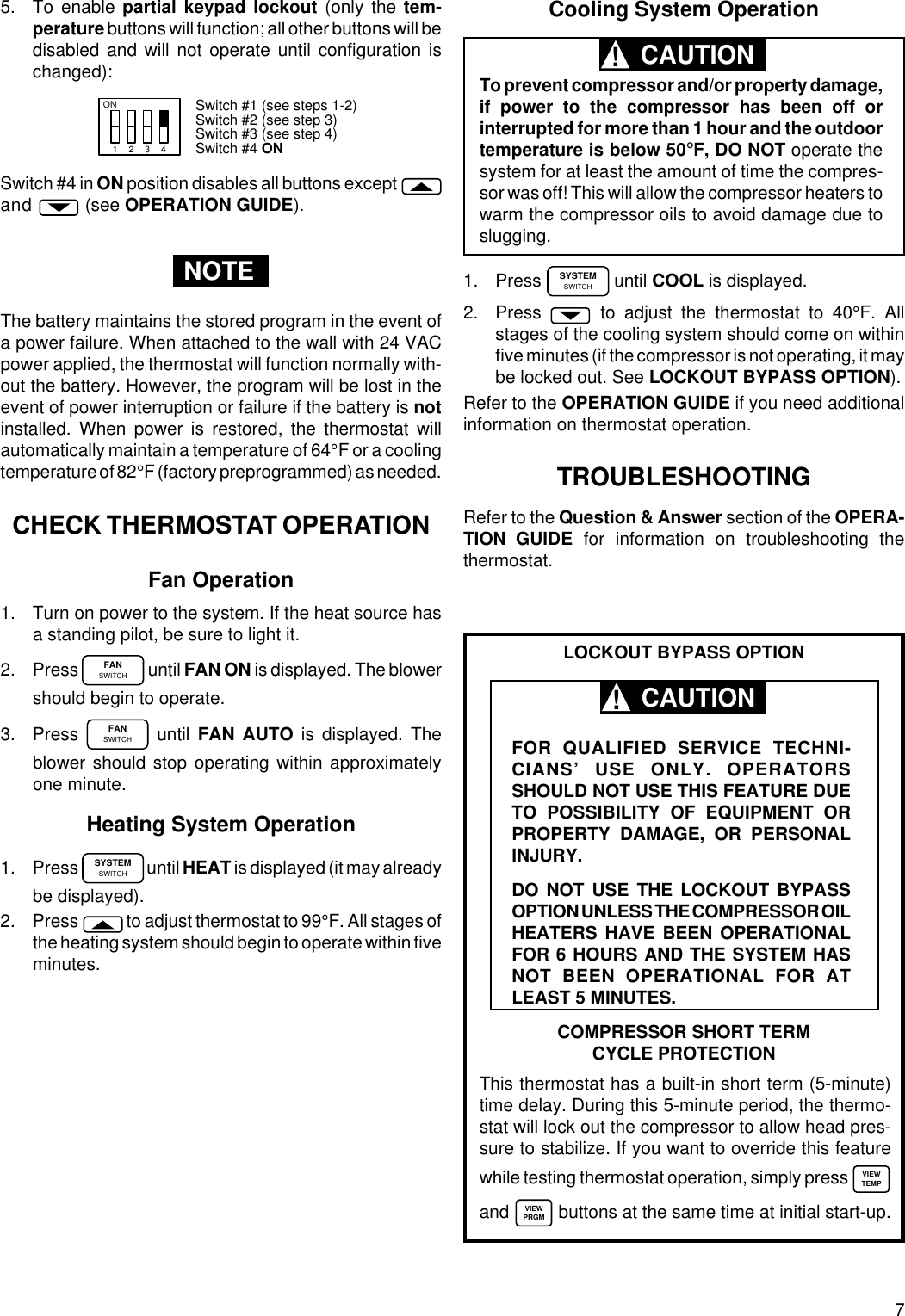 Page 7 of 8 - White-Rodgers White-Rodgers-1F95-71-Users-Manual- 37-4501D  White-rodgers-1f95-71-users-manual