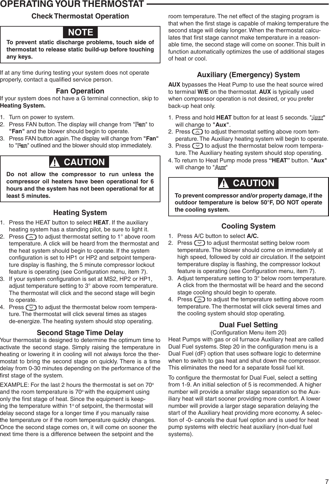 Page 7 of 8 - White-Rodgers White-Rodgers-1F95Ez-0671-Emerson-Blue-Easy-Reader-Thermostat-Installation-Instructions- 1F95EZ_0671_37-6986C  White-rodgers-1f95ez-0671-emerson-blue-easy-reader-thermostat-installation-instructions