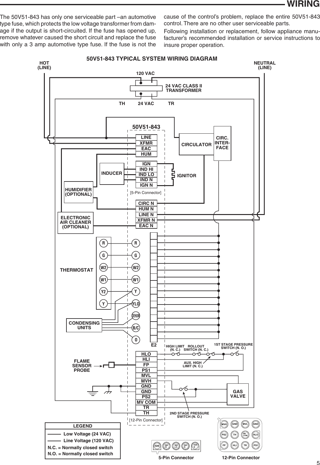 Page 5 of 8 - White-Rodgers White-Rodgers-21V51U-843-Universal-Two-Stage-Hsi-Integrated-Furnace-Control-Kit-Installation-Instructions- 21V51U-843_37-7115C  White-rodgers-21v51u-843-universal-two-stage-hsi-integrated-furnace-control-kit-installation-instructions