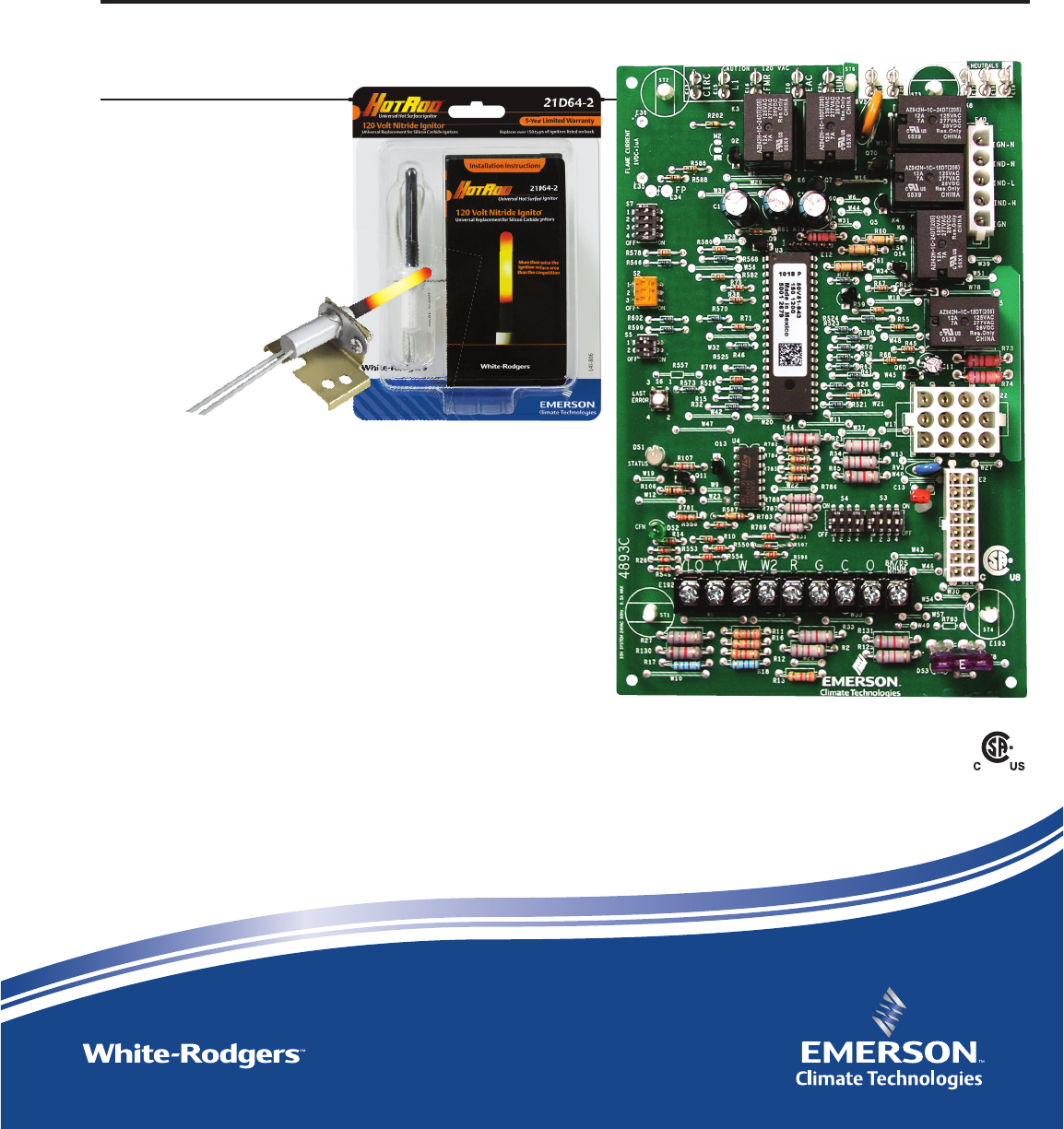 HVAC/R Controls & Circuit Boards Amana EMERSON B1809925 Furnace Control