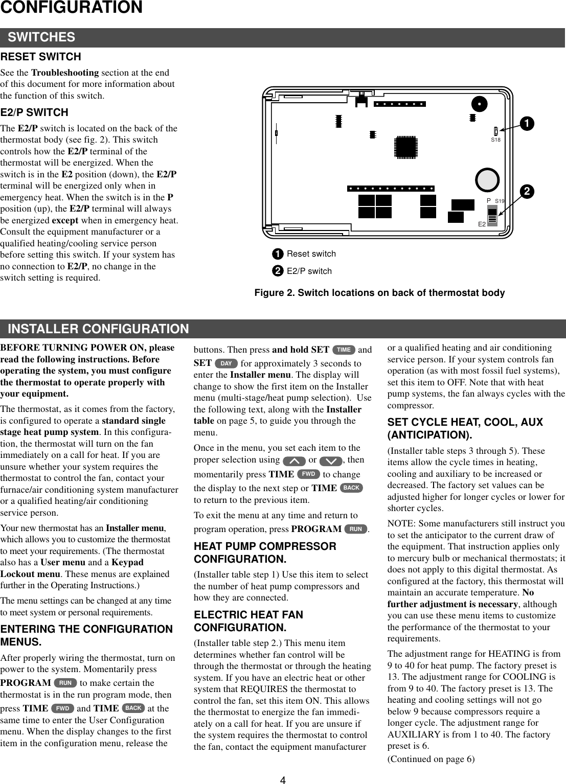 Page 4 of 8 - White-Rodgers White-Rodgers-37-6186B-Users-Manual- 1F94-371 (37-6186B)  White-rodgers-37-6186b-users-manual