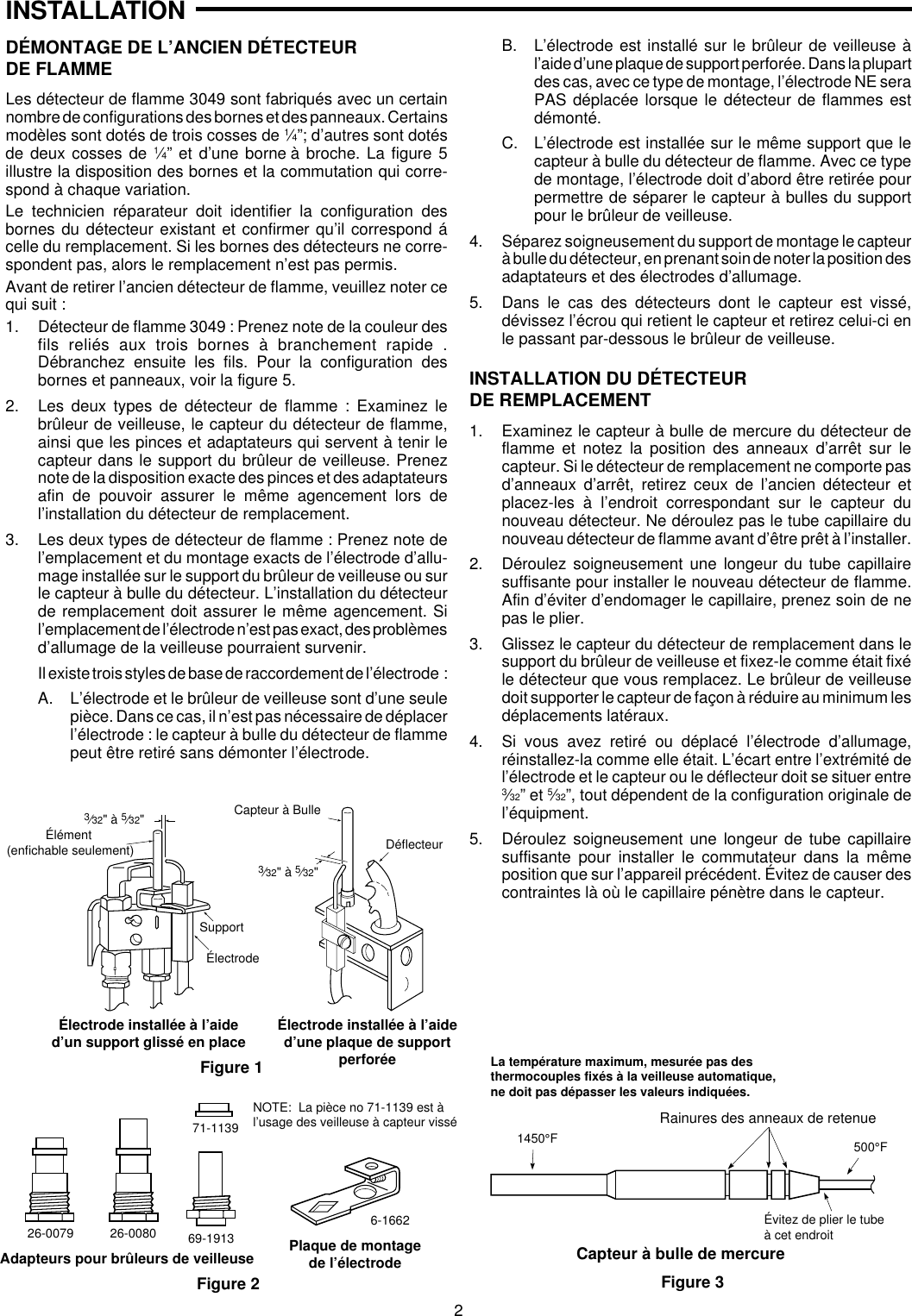 Page 5 of 6 - White-Rodgers White-Rodgers-Mercury-Flame-Sensor-3049-Users-Manual- 37-3609D EN  White-rodgers-mercury-flame-sensor-3049-users-manual