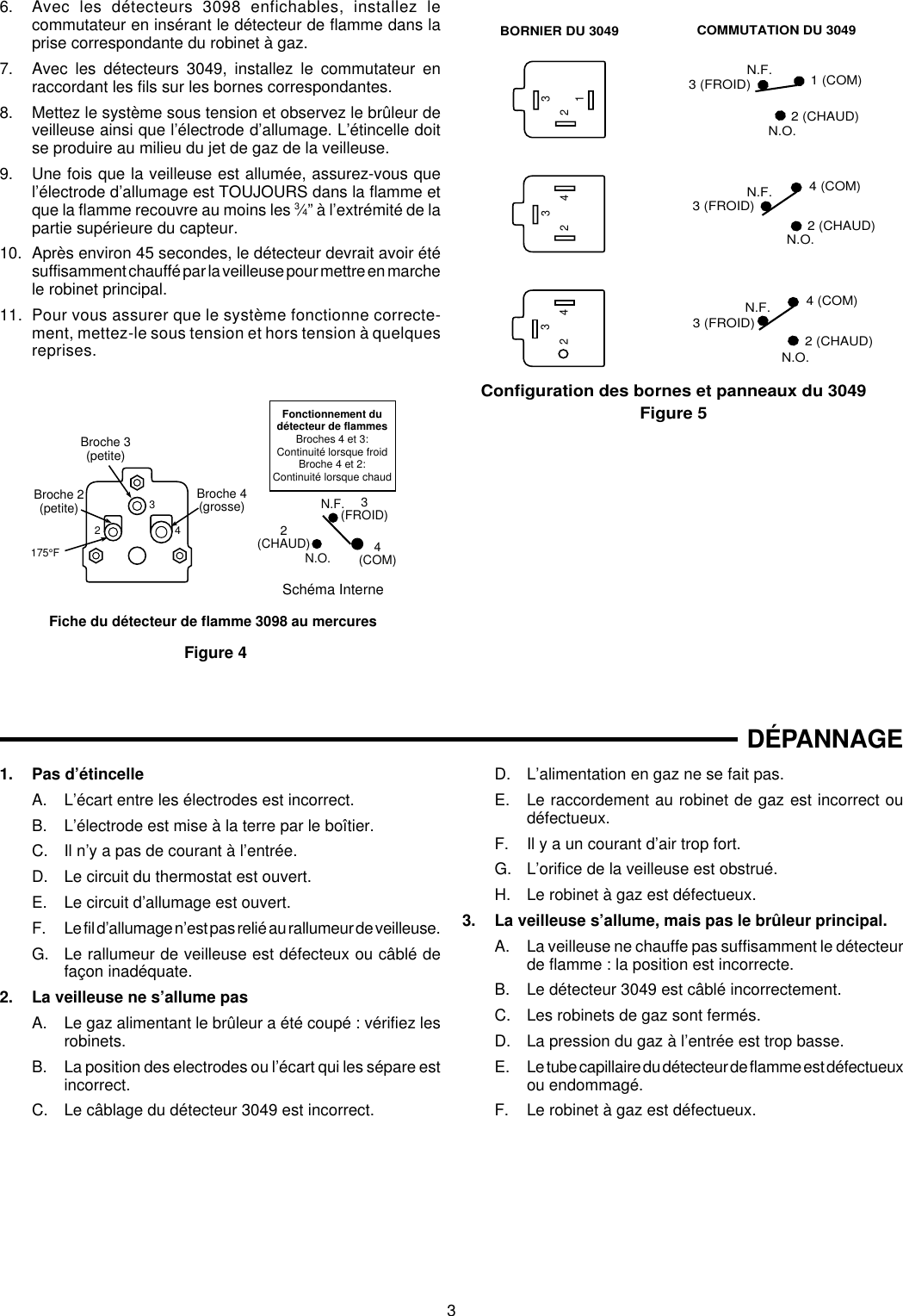 Page 6 of 6 - White-Rodgers White-Rodgers-Mercury-Flame-Sensor-3049-Users-Manual- 37-3609D EN  White-rodgers-mercury-flame-sensor-3049-users-manual