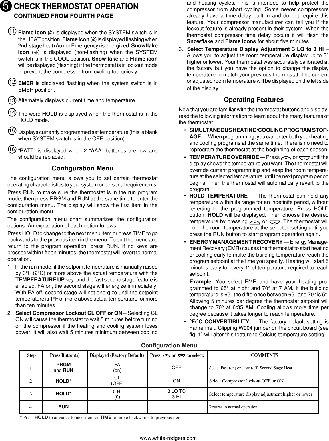 Page 5 of 8 - White-Rodgers White-Rodgers-Users-Manual- 37-6367F  White-rodgers-users-manual