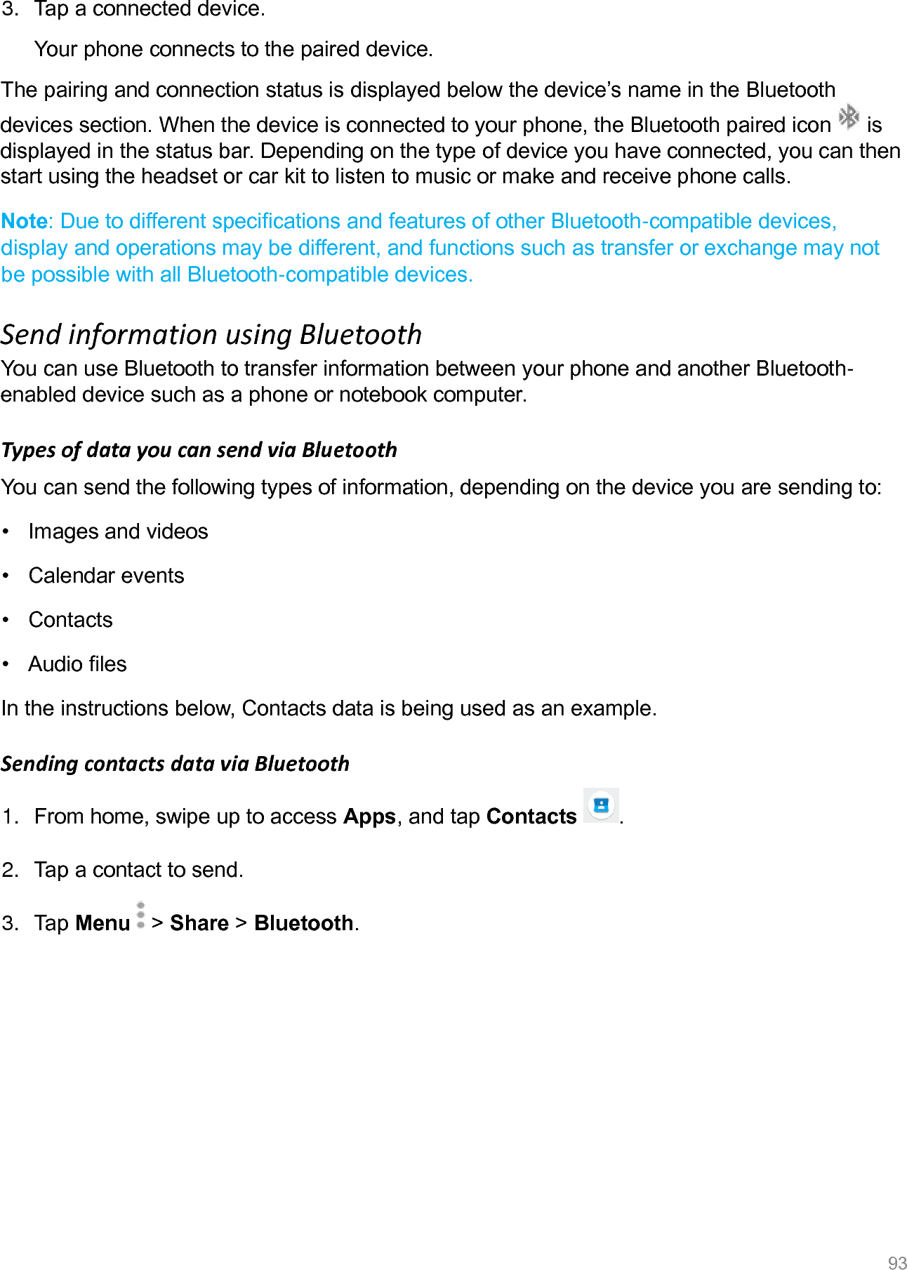 WikoS U307AS Smart Phone User Manual TempConfidential UM Part2