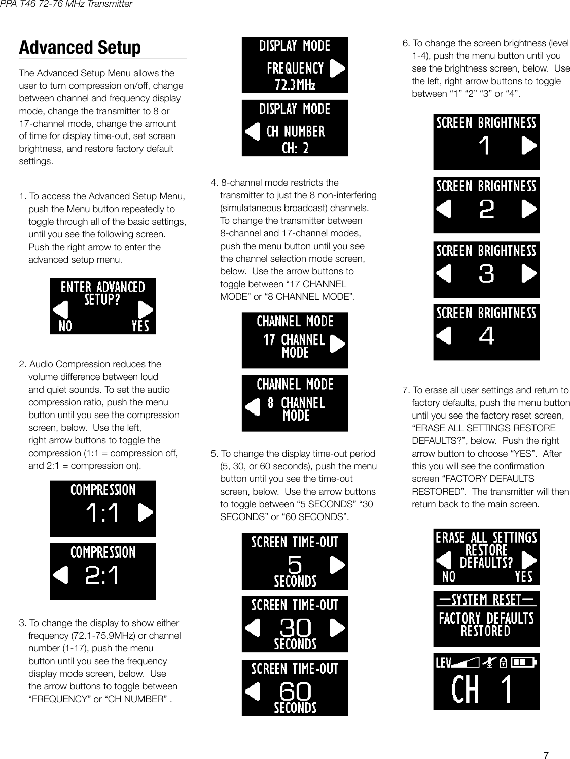 7PPA T46 72-76 MHz Transmitter