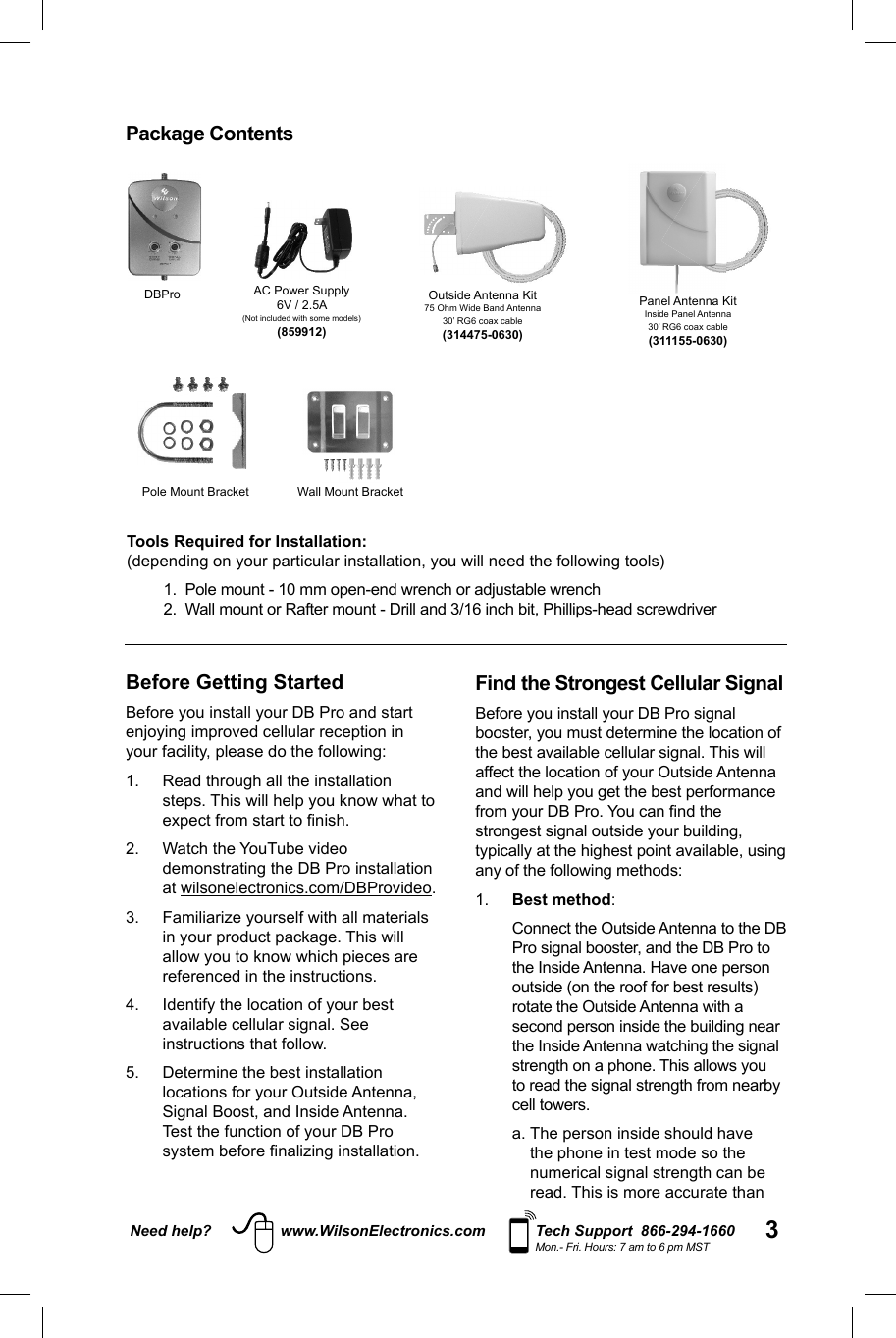 Wilson Electronics 460005 Model 460005 Signal Booster User Manual ...