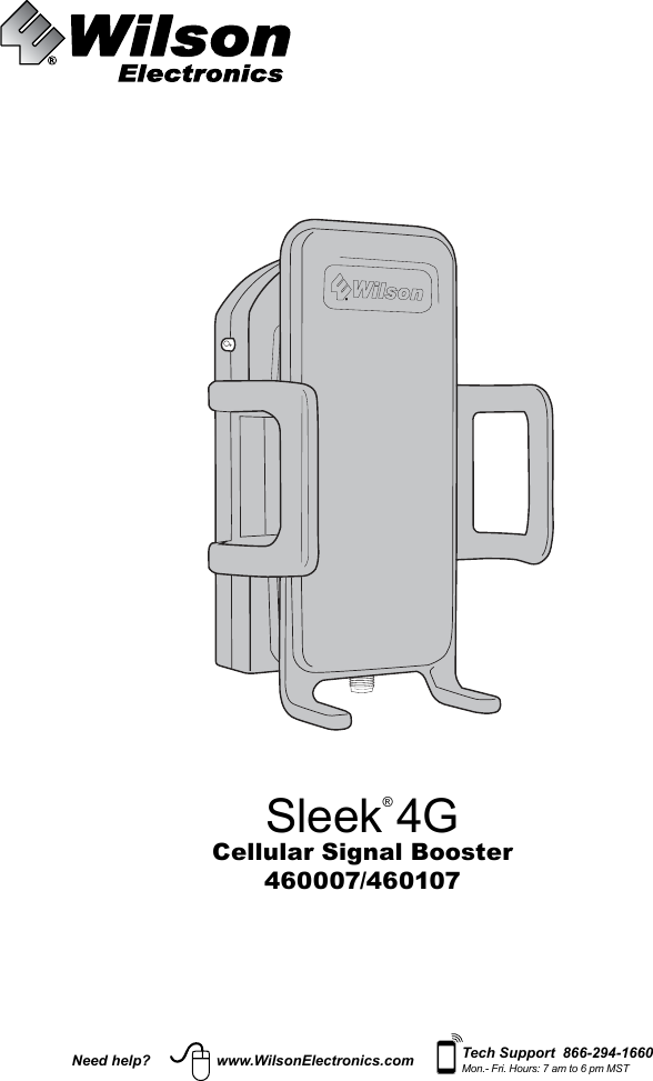 Wilson Electronics 460007 Model 460007 Signal Booster User Manual