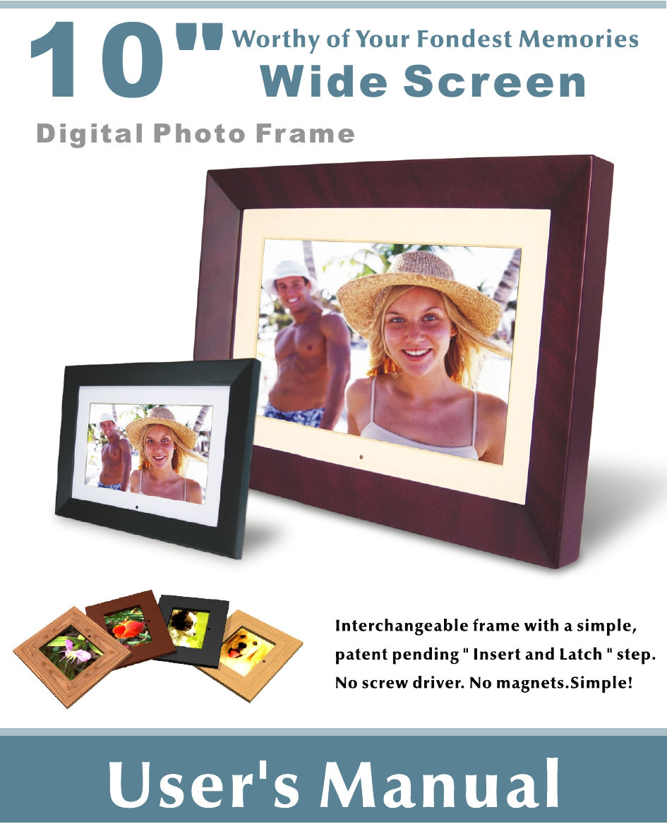 Win Accord 6213D10W Digital Photo Frame User Manual