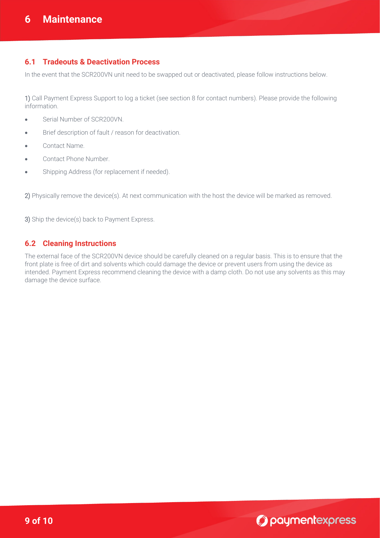 Page 13 of Windcave SCR200VN Secure Payment Terminal with NFC Transmitter User Manual 
