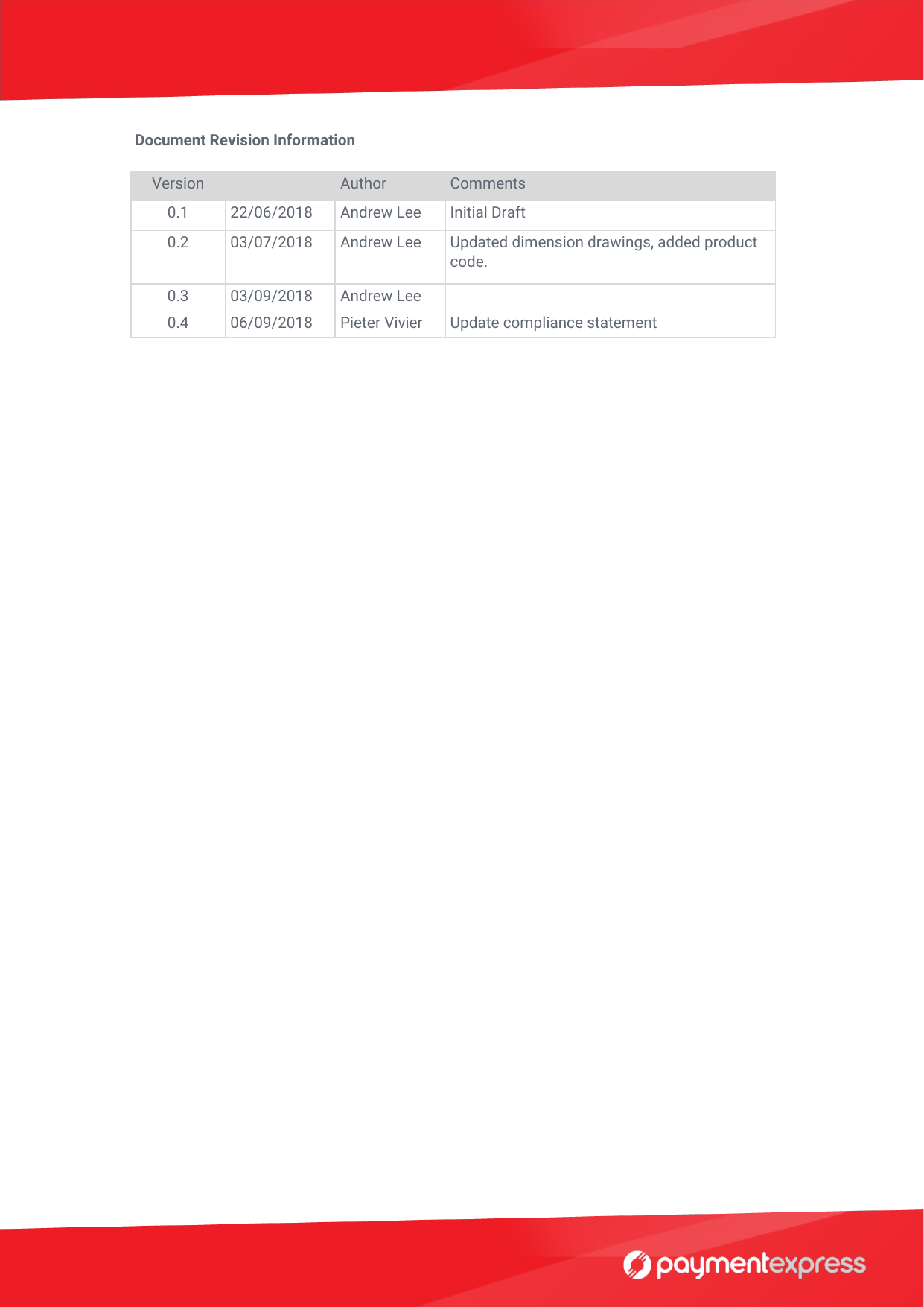 Page 2 of Windcave SCR200VN Secure Payment Terminal with NFC Transmitter User Manual 