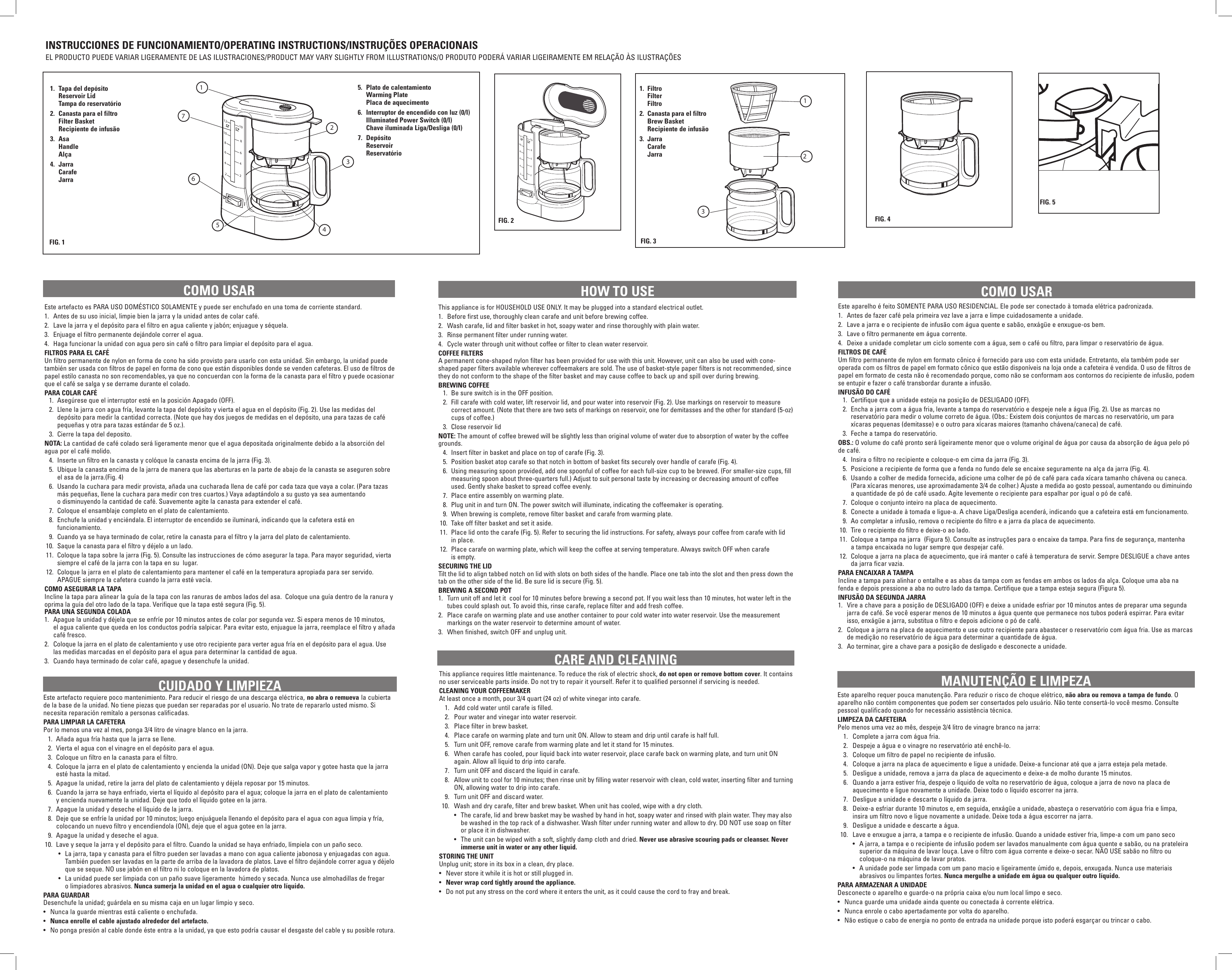 Windmere C400 Use And Care Manual