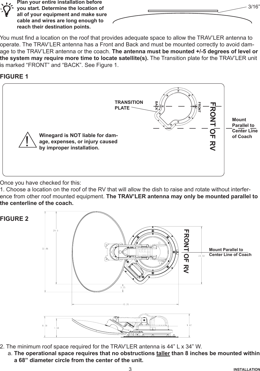 Page 3 of 12 - Winegard Winegard-Satellite-Tv-System-Sk-3005-Users-Manual-  Winegard-satellite-tv-system-sk-3005-users-manual