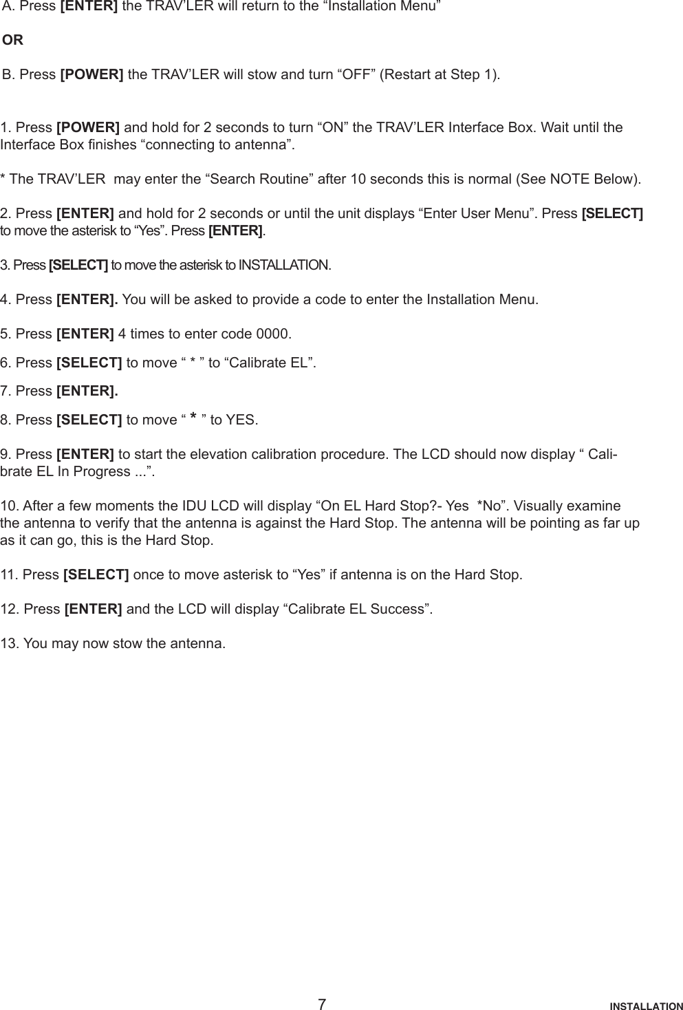 Page 7 of 12 - Winegard Winegard-Satellite-Tv-System-Sk-3005-Users-Manual-  Winegard-satellite-tv-system-sk-3005-users-manual