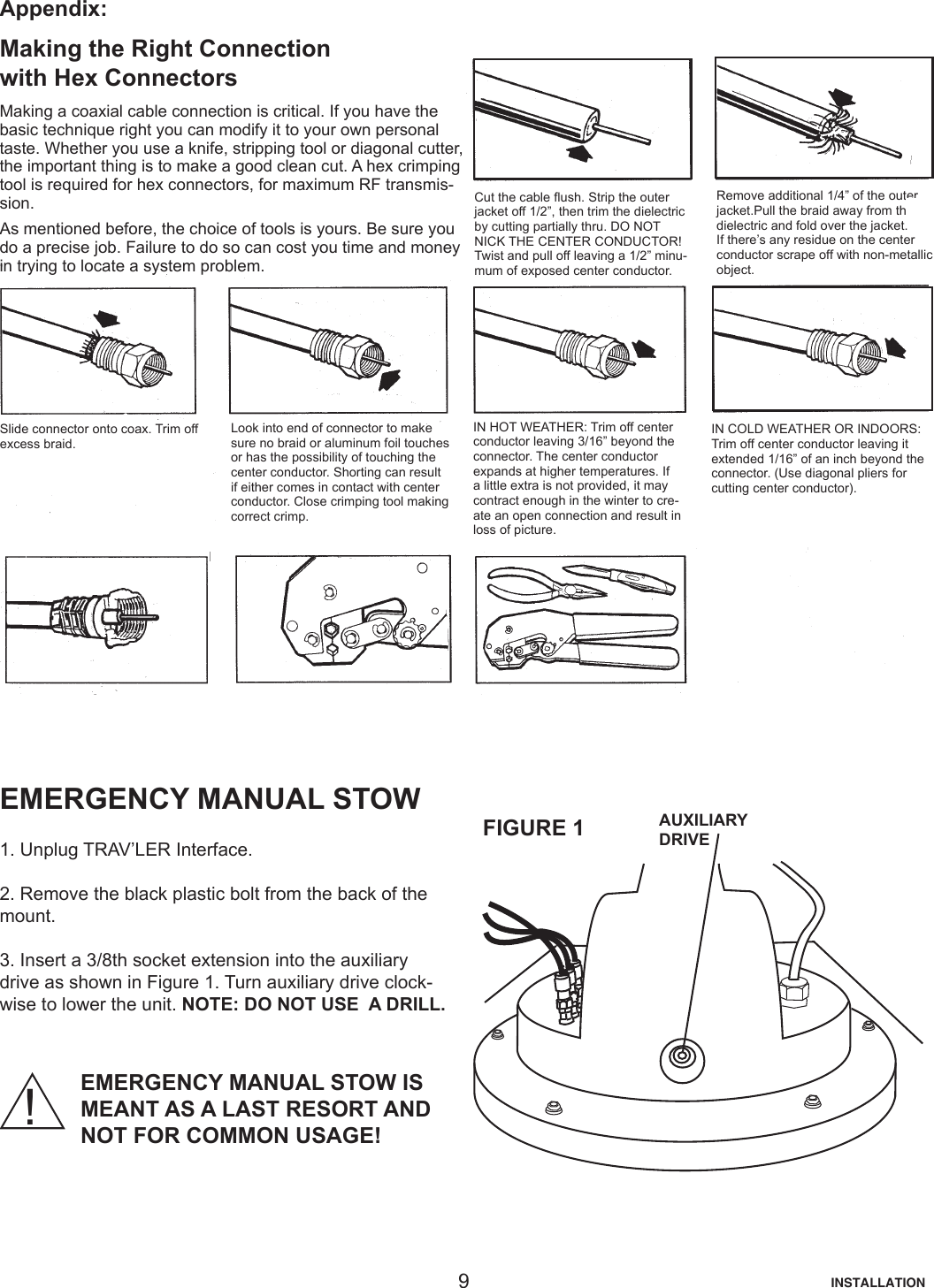 Page 9 of 12 - Winegard Winegard-Satellite-Tv-System-Sk-3005-Users-Manual-  Winegard-satellite-tv-system-sk-3005-users-manual