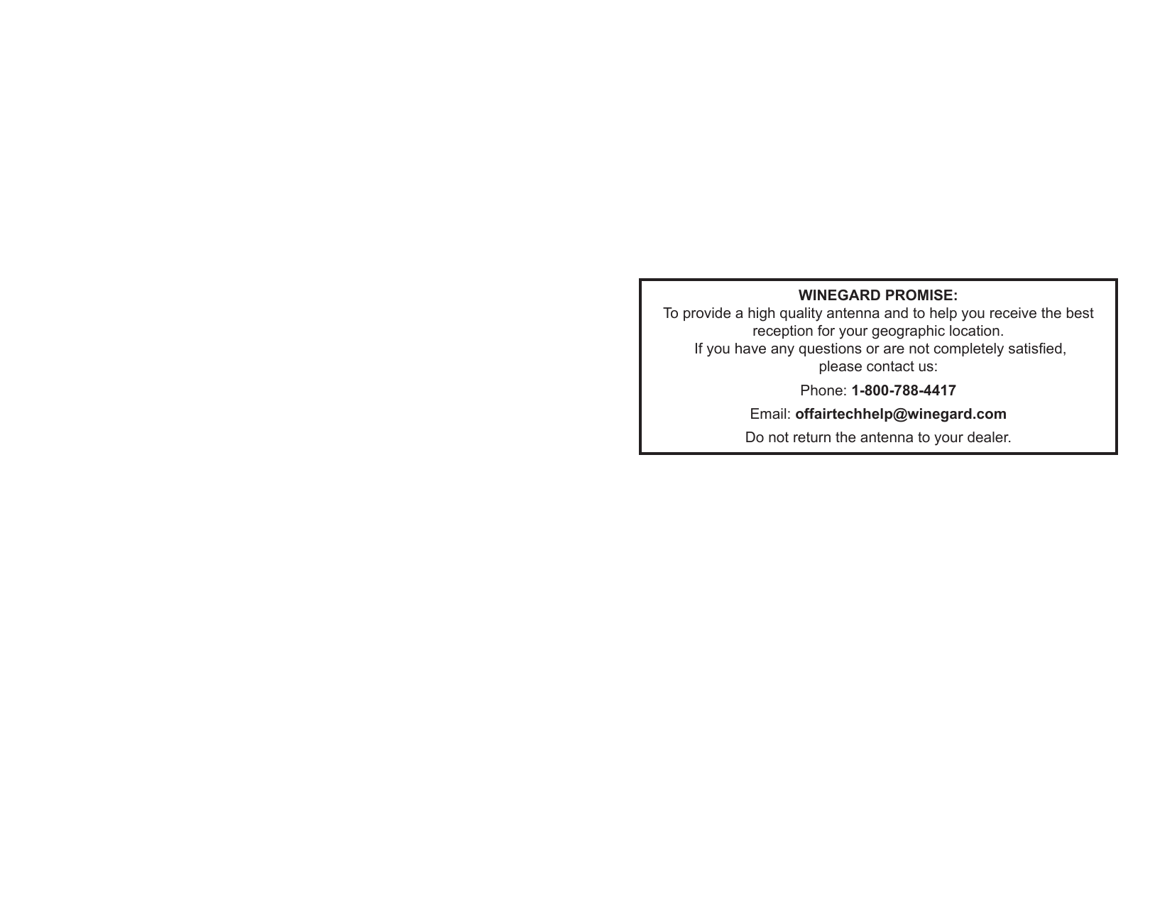 Page 5 of 5 - Winegard Winegard-Tv-Antenna-Ap-8275-Users-Manual-  Winegard-tv-antenna-ap-8275-users-manual