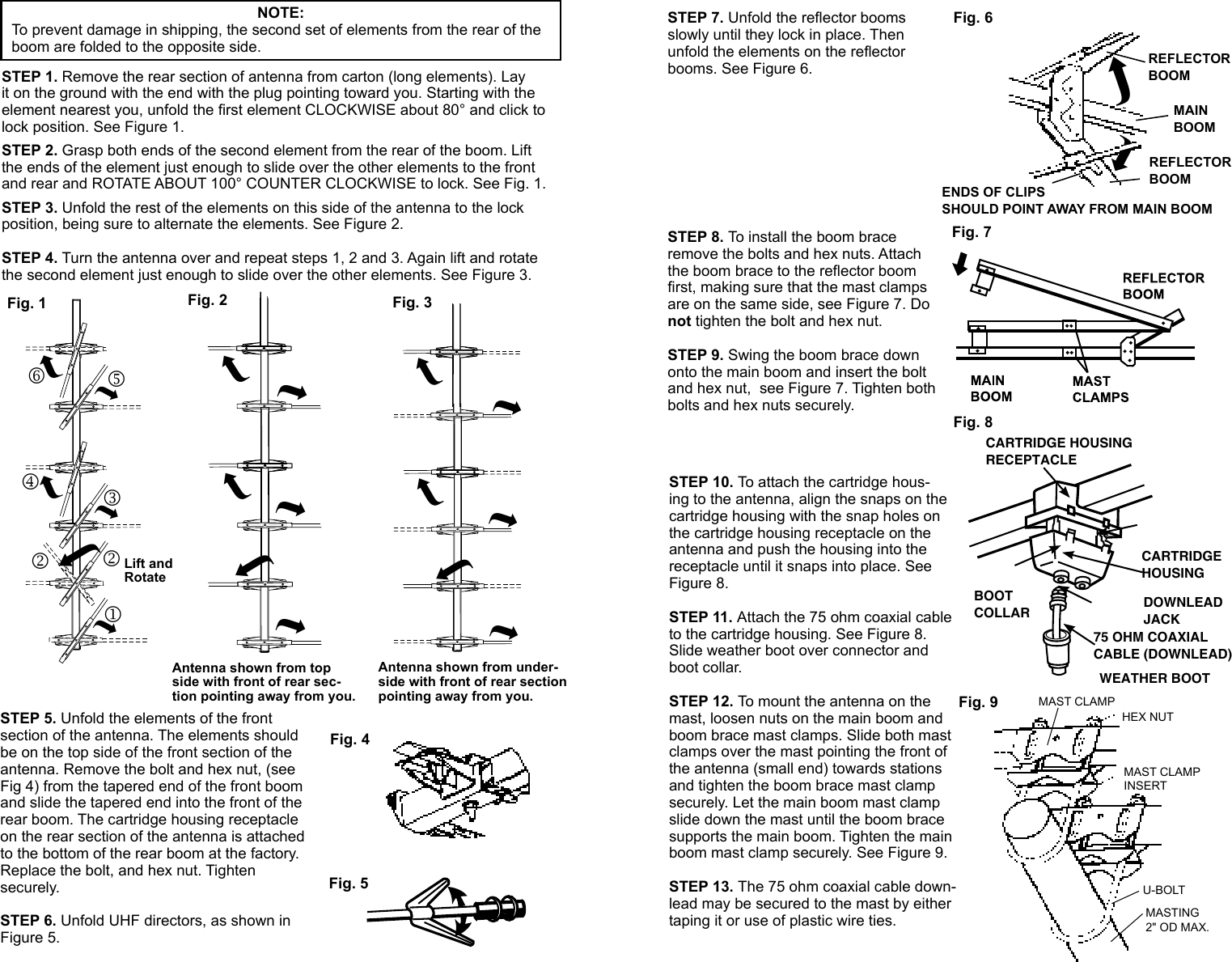 Page 2 of 2 - Winegard Winegard-Tv-Antenna-Hd7084P-Users-Manual-  Winegard-tv-antenna-hd7084p-users-manual