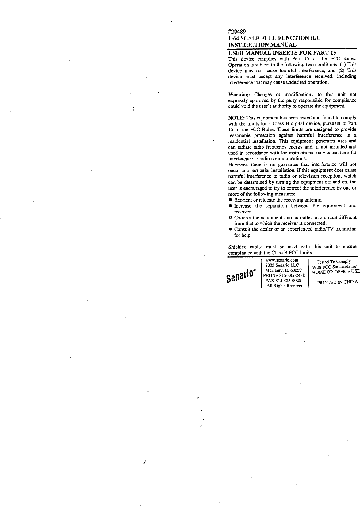 Winmate Development 234508903 RC Car User Manual