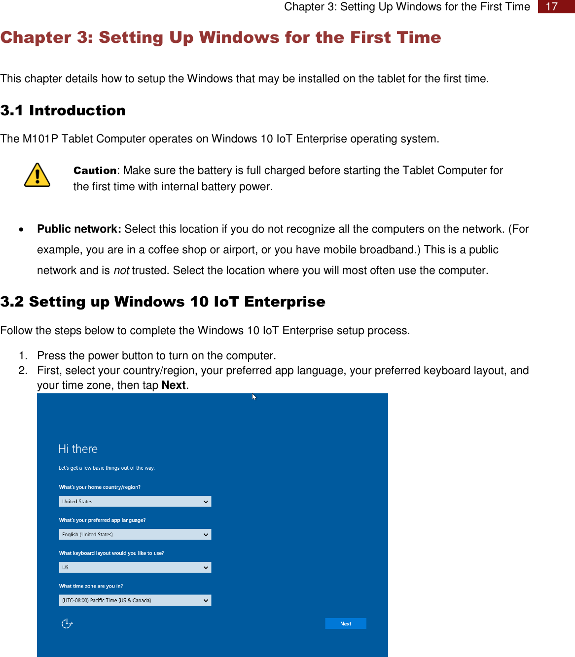 Page 17 of Winmate M101P Rugged Tablet PC User Manual Rugged Windows Tablet M101P