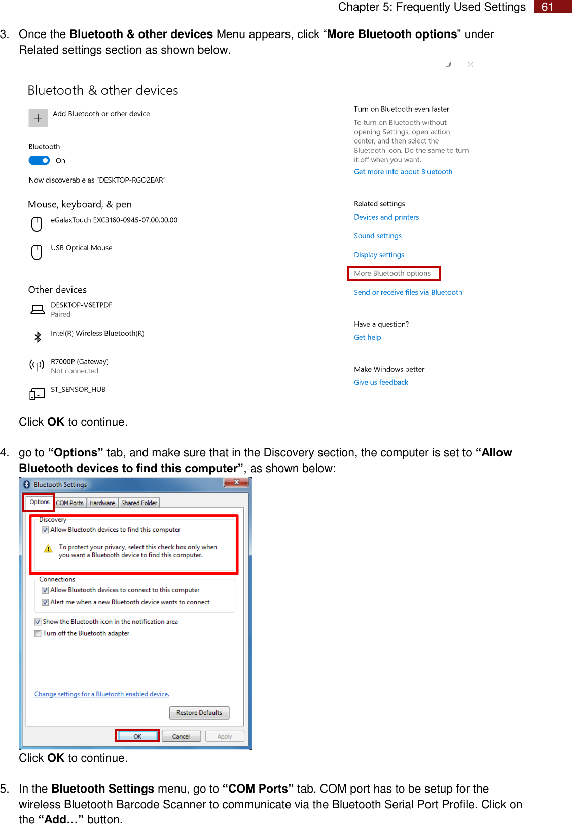 Page 61 of Winmate M101P Rugged Tablet PC User Manual Rugged Windows Tablet M101P