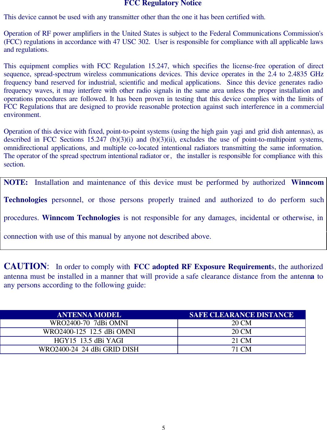 Technologies WAF241000L Wireless LAN Card with amplifier User