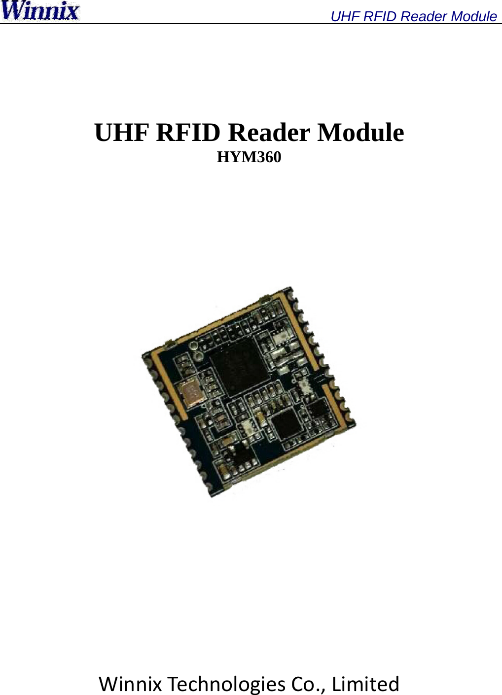    UHF RFID Reader Module    UHF RFID Reader Module   HYM360             WinnixTechnologiesCo.,Limited