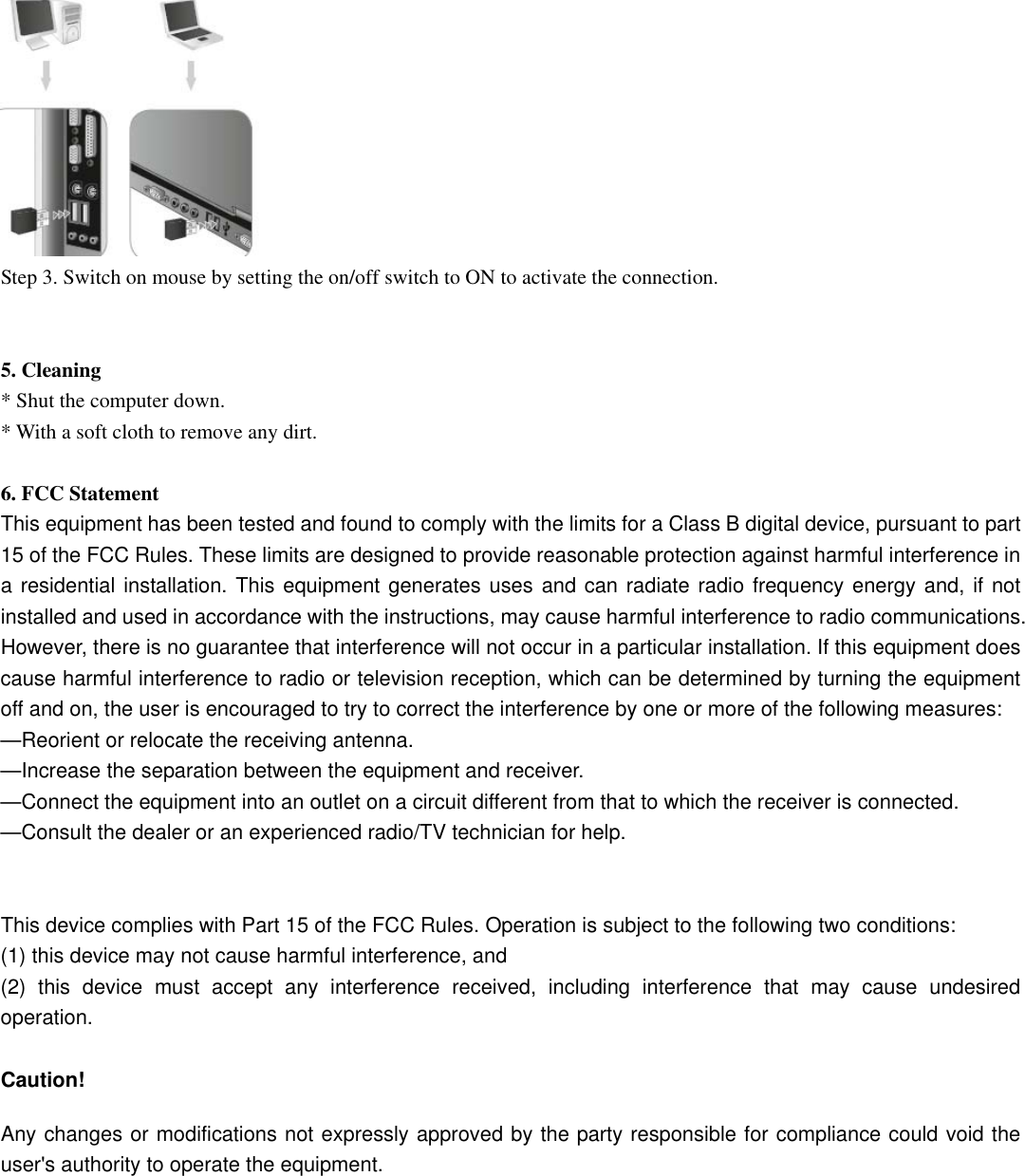 Page 2 of Winspeed A67 wireless entry-level deskset, black User Manual wireless mouse