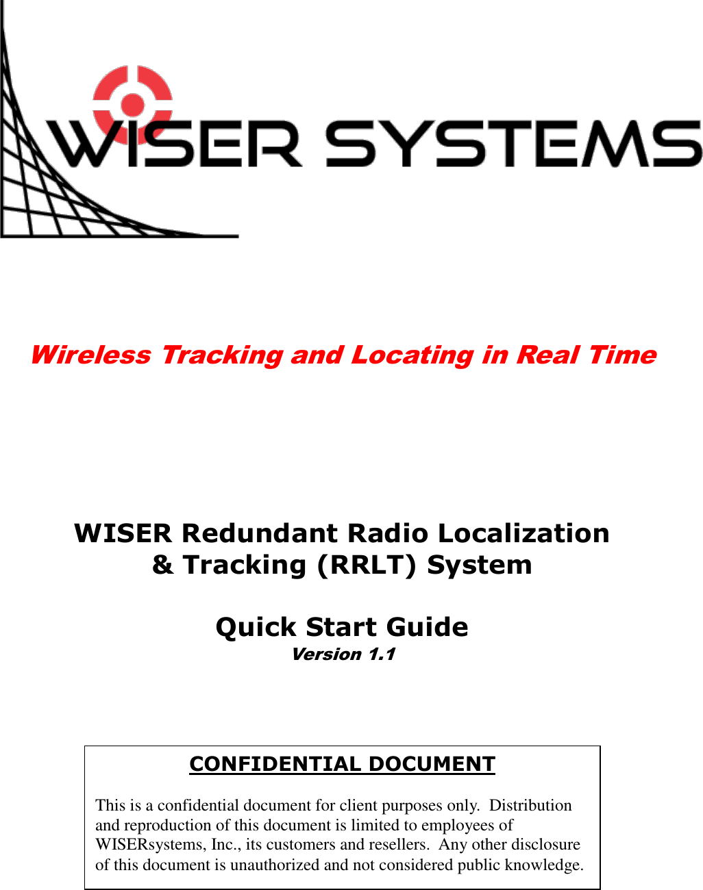 Wireless User Tracking Wiser Systems A01116 Wireless Tracking USB dongle User Manual WISER ...