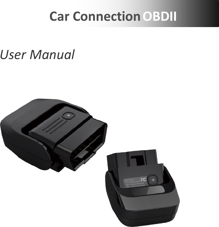  Car Connection OBDII User Manual 