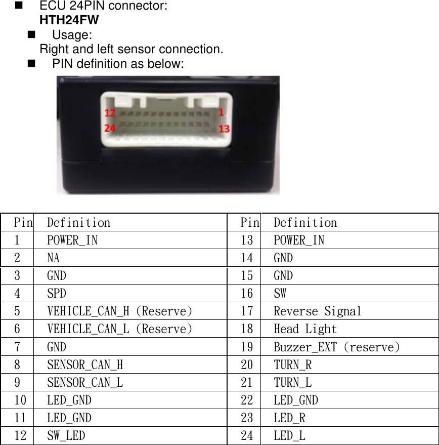 Page 9 of Wistron NeWeb RI03 Blind Spot Warning (BSW) and Rear Cross Traffic Alert (RCTA) radar sensor. User Manual