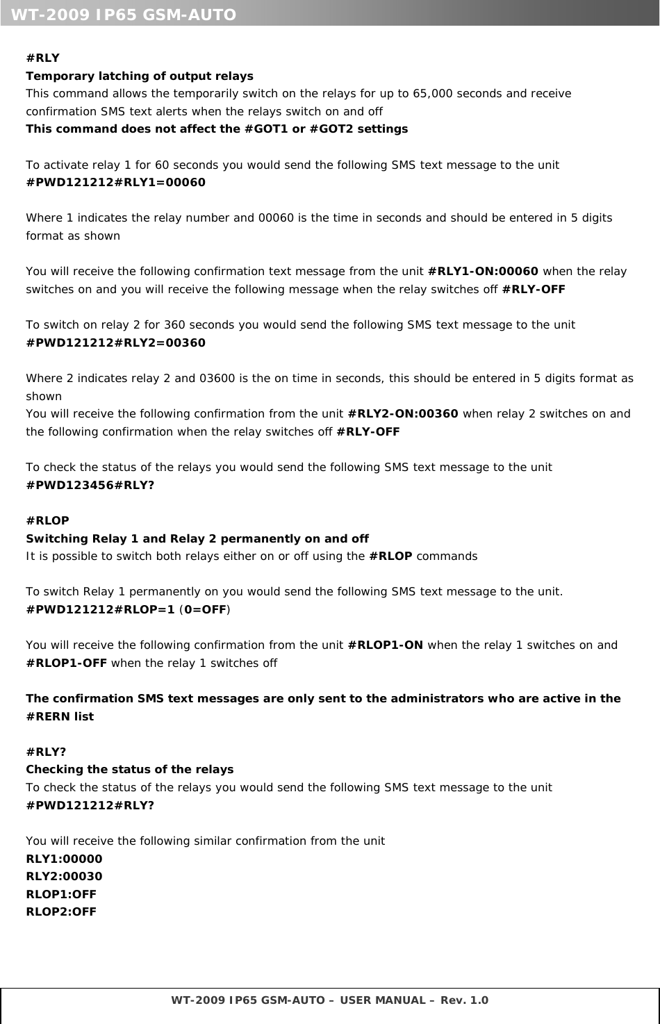 Witura sdn bhd WITURA2009 GSM Remote Monitoring, Control and alarm