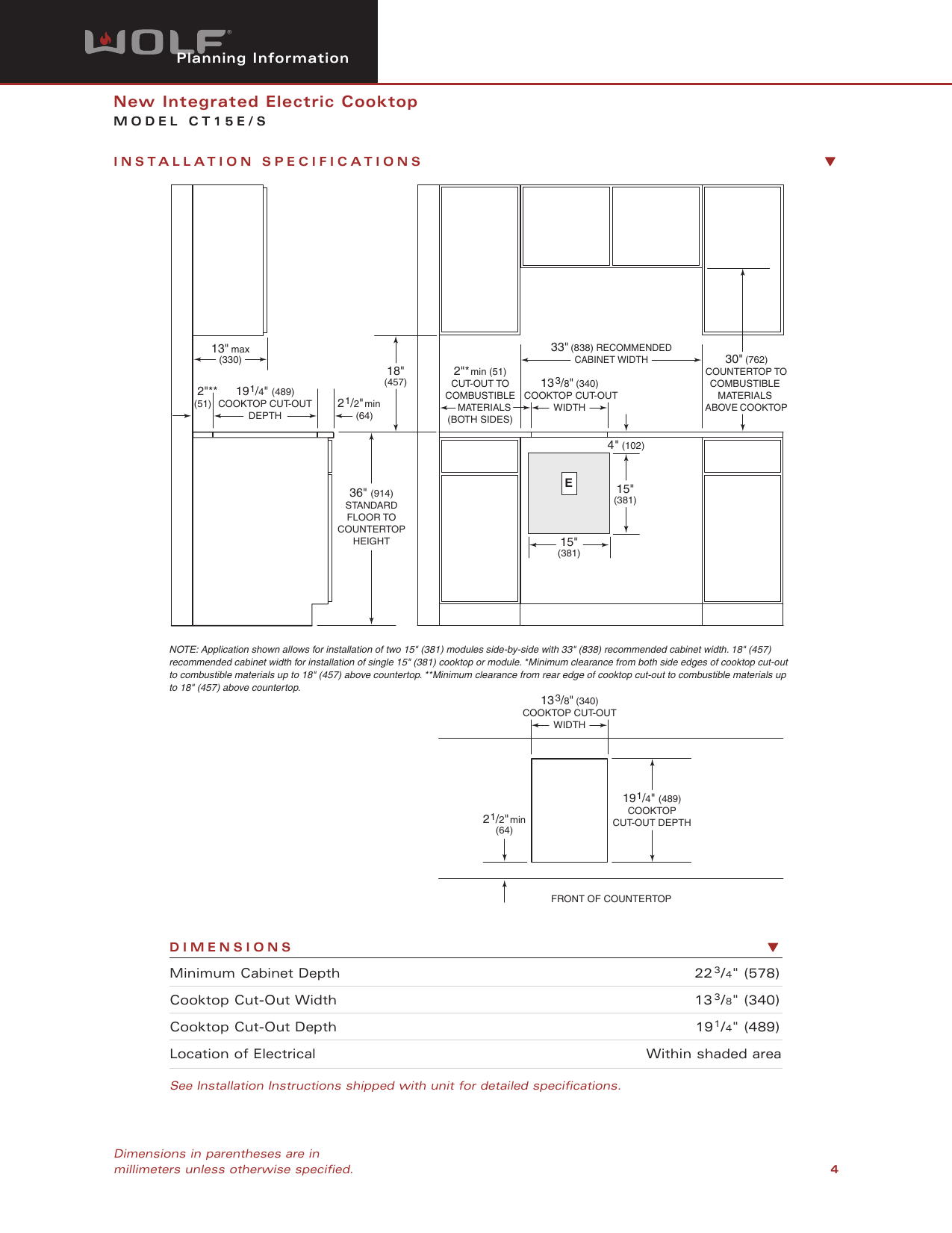 Page 4 of 6 - Wolf Wolf-Ct15E-S-Users-Manual- Web CT15E  Wolf-ct15e-s-users-manual