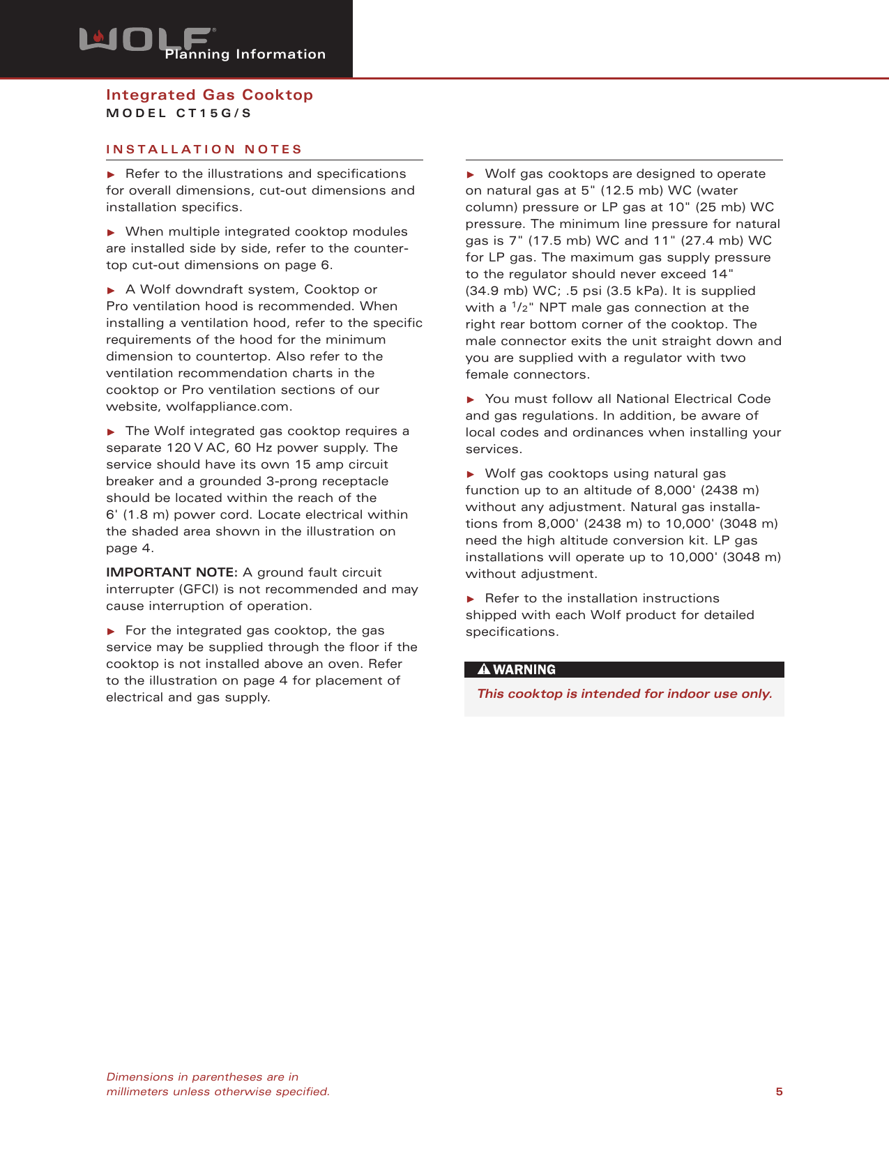 Page 5 of 6 - Wolf Wolf-Ct15G-S-Users-Manual-  Wolf-ct15g-s-users-manual