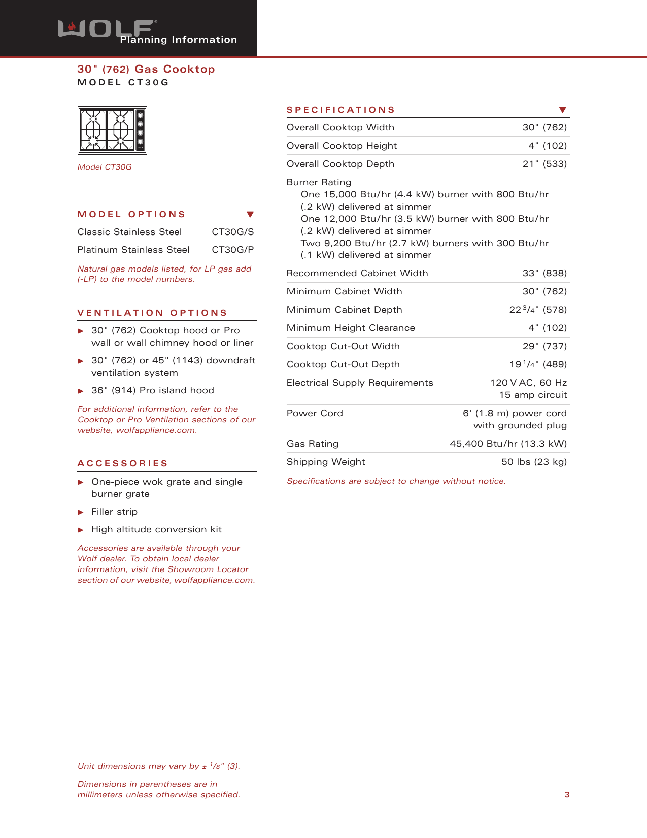 Page 3 of 7 - Wolf Wolf-Ct30G-Users-Manual-  Wolf-ct30g-users-manual