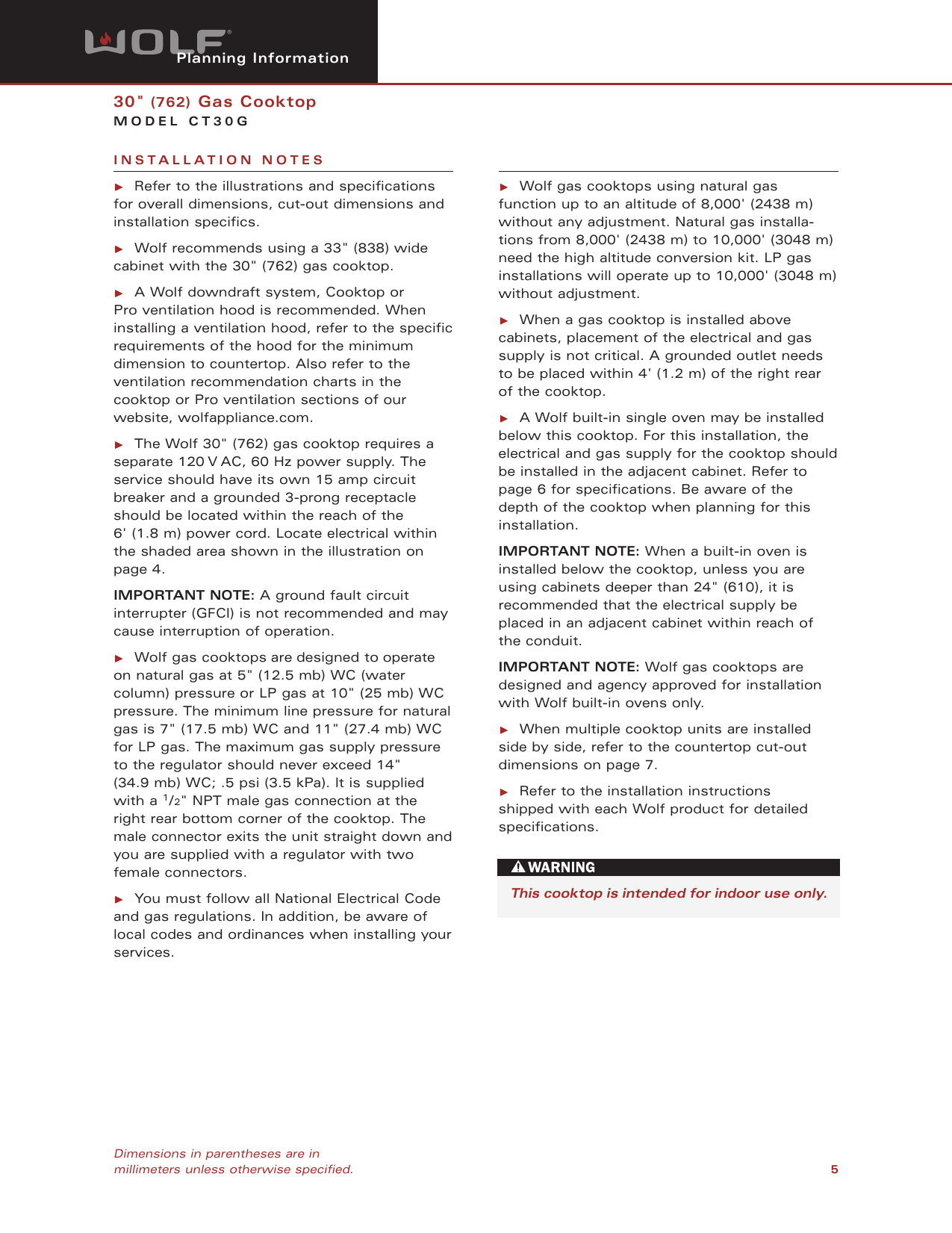 Page 5 of 7 - Wolf Wolf-Ct30G-Users-Manual-  Wolf-ct30g-users-manual