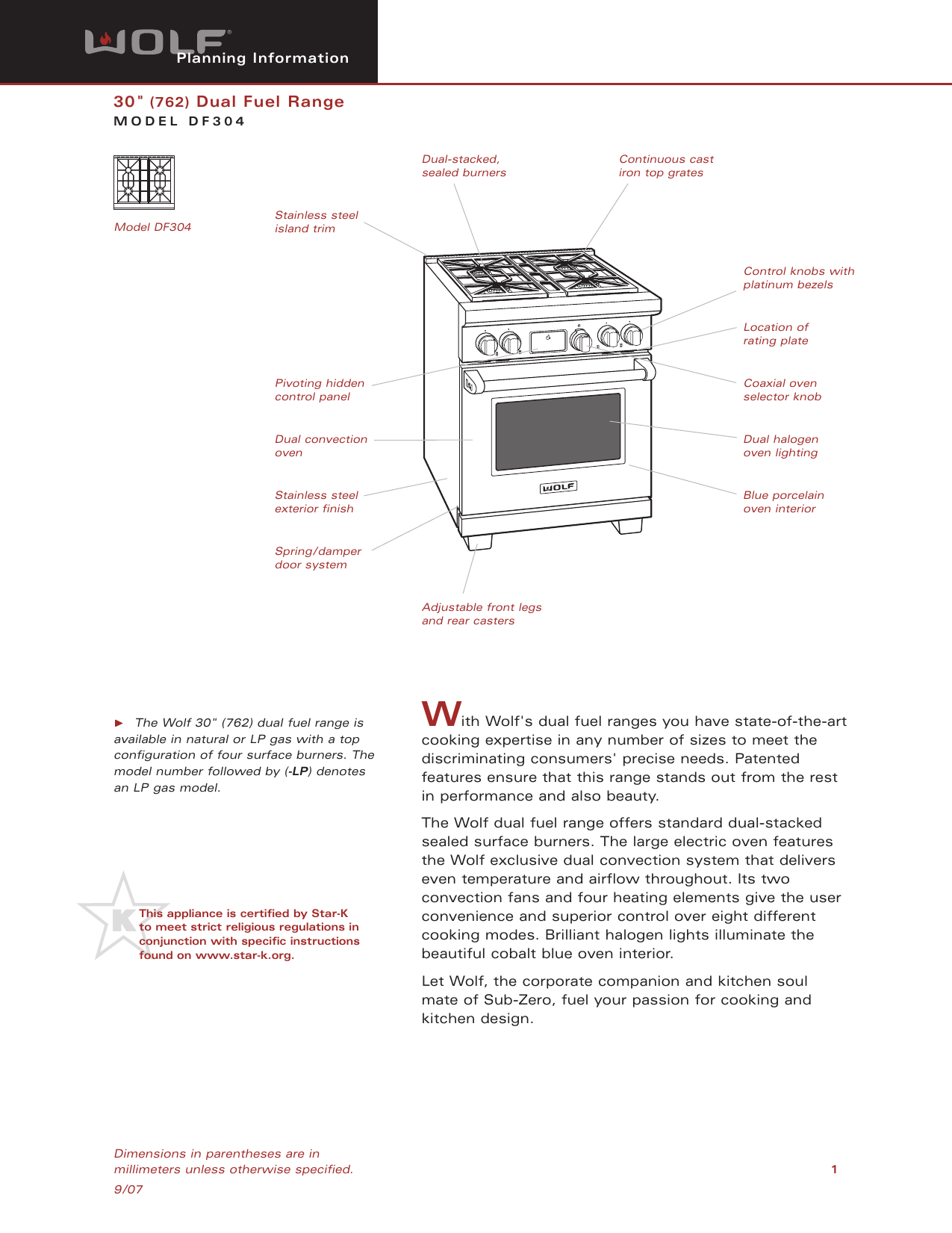 Page 1 of 5 - Wolf Wolf-Df304-Users-Manual- Web DF30  Wolf-df304-users-manual