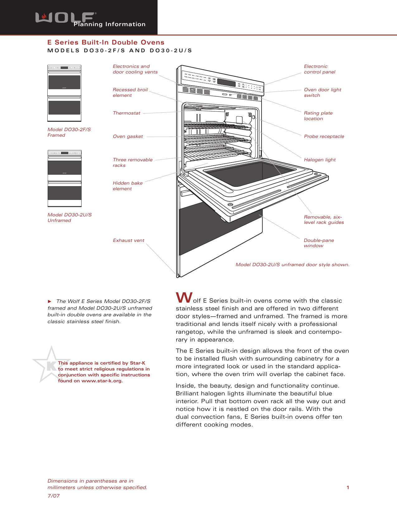 Page 1 of 7 - Wolf Wolf-Do30-2U-Users-Manual-  Wolf-do30-2u-users-manual