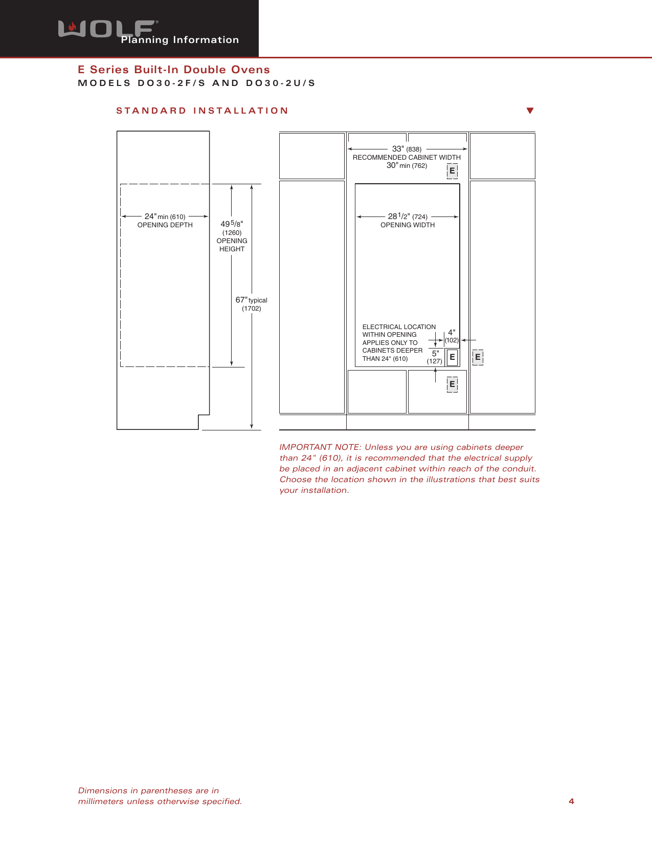 Page 4 of 7 - Wolf Wolf-Do30-2U-Users-Manual-  Wolf-do30-2u-users-manual