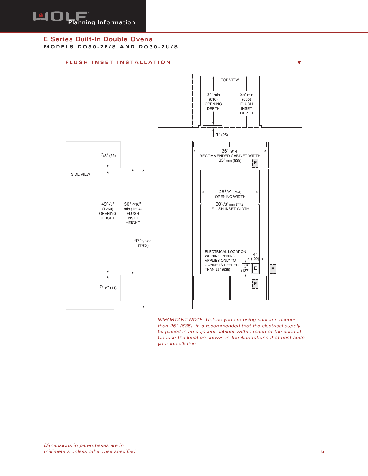 Page 5 of 7 - Wolf Wolf-Do30-2U-Users-Manual-  Wolf-do30-2u-users-manual