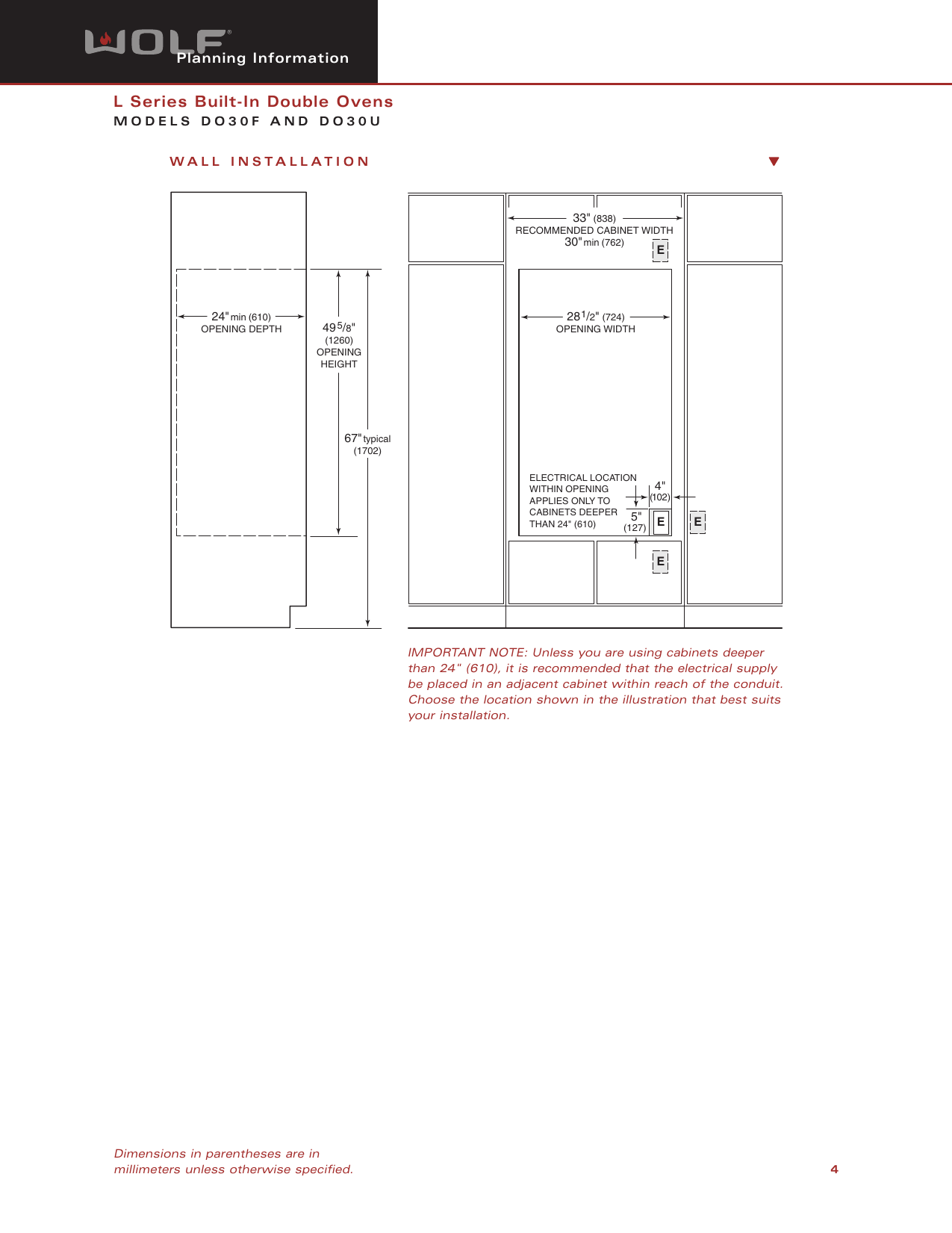 Page 4 of 5 - Wolf Wolf-Do30F-Users-Manual-  Wolf-do30f-users-manual