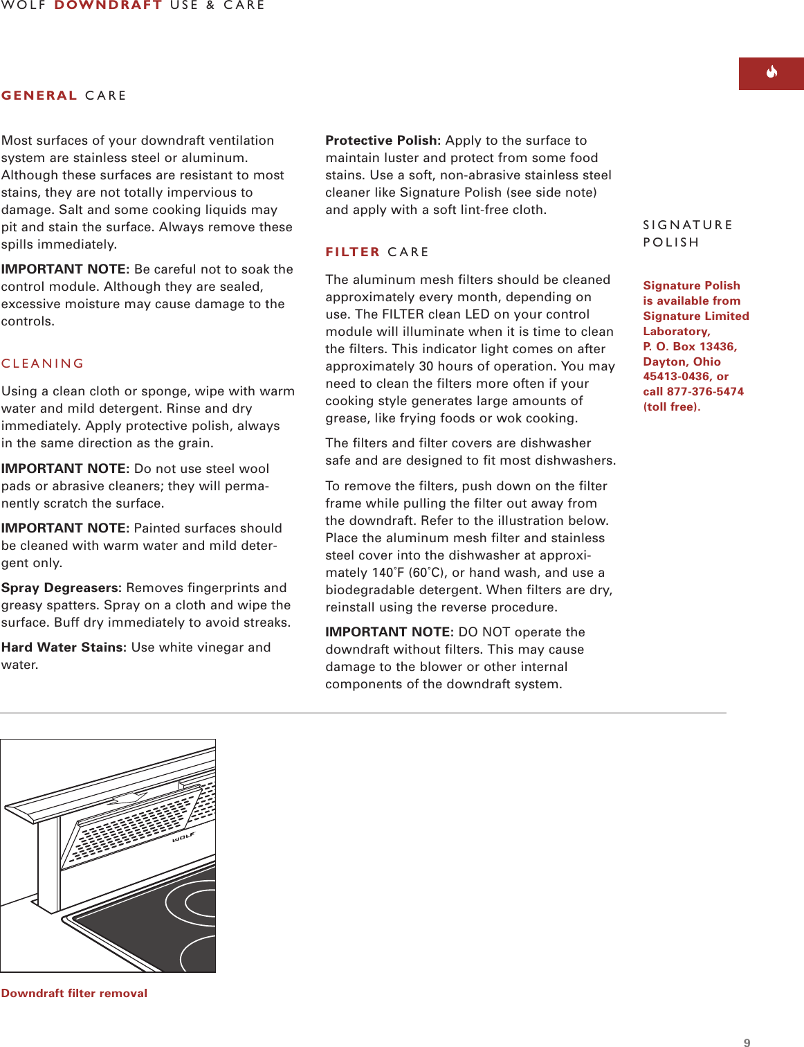 Page 9 of 12 - Wolf Wolf-Down-Ventilation-Users-Manual- UCI  Wolf-down-ventilation-users-manual