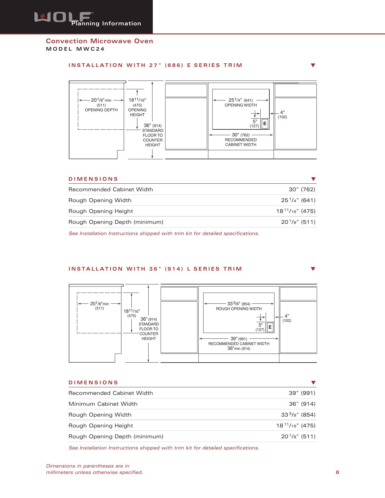 Page 6 of 10 - Wolf Wolf-Mwc24-Dimensions- ManualsLib - Makes It Easy To Find Manuals Online!  Wolf-mwc24-dimensions
