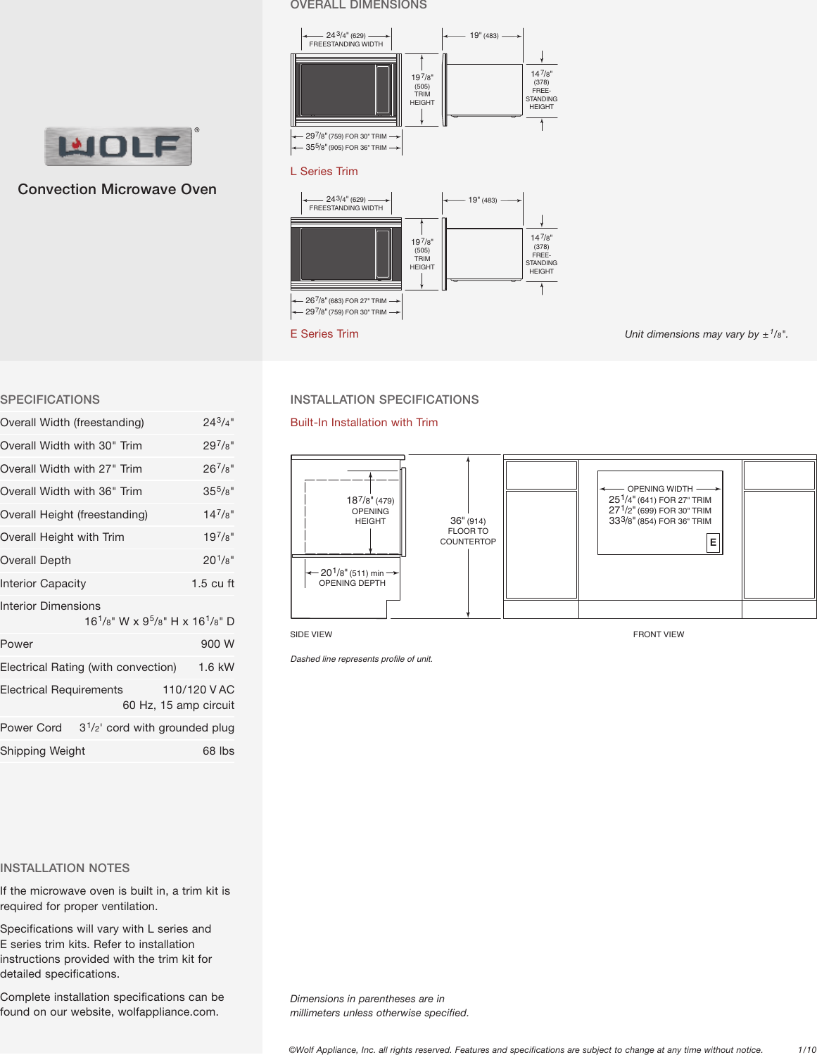 Page 2 of 2 - Wolf Wolf-Mwc24-Users-Manual- QR_2 MWD24-2  Wolf-mwc24-users-manual