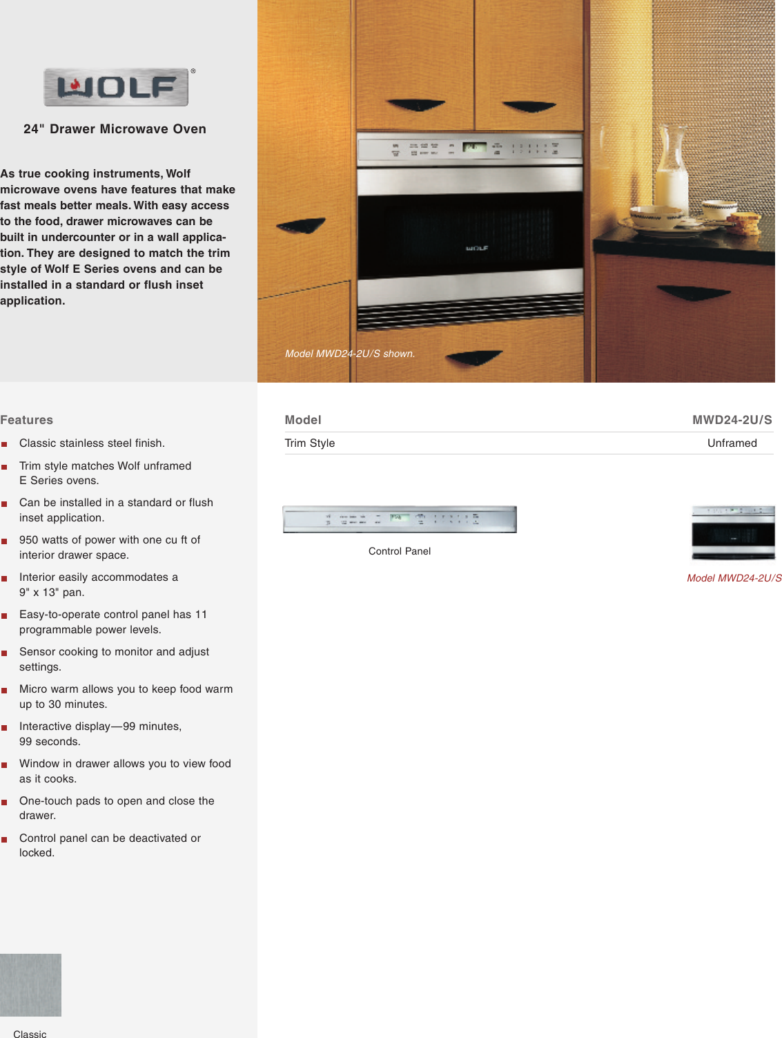 Page 1 of 2 - Wolf Wolf-Mwd24-2U-S-Users-Manual- QR_2 MWD24-2  Wolf-mwd24-2u-s-users-manual